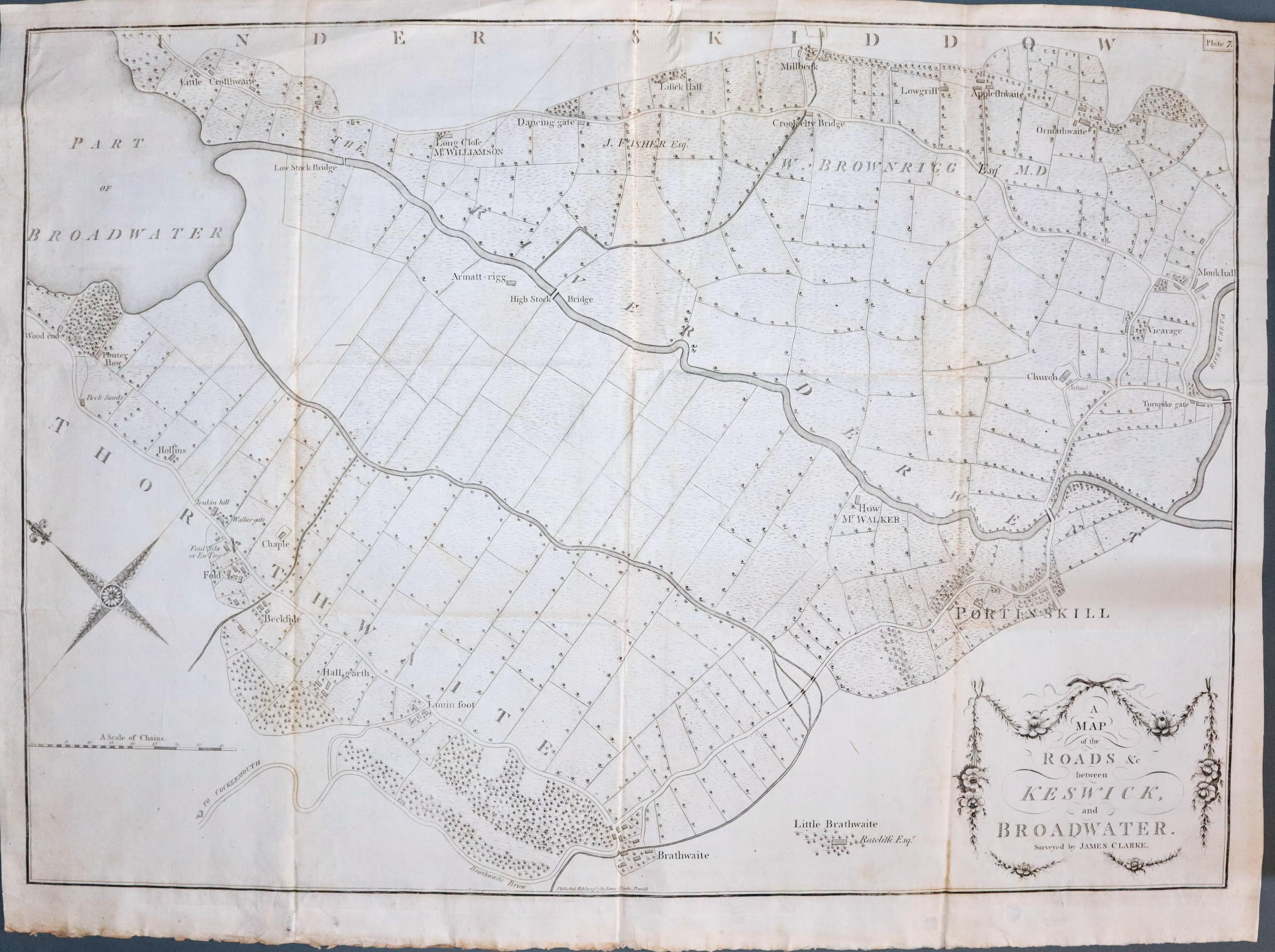 Keswick and Broadwater, James Clarke 1793  Keswick and Broadwater, James Clarke 1793