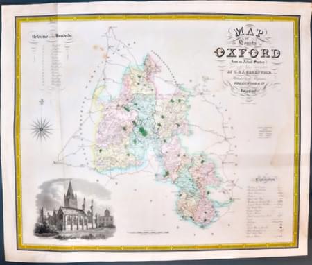 Oxfordshire by C. & J. Greenwood 1834
