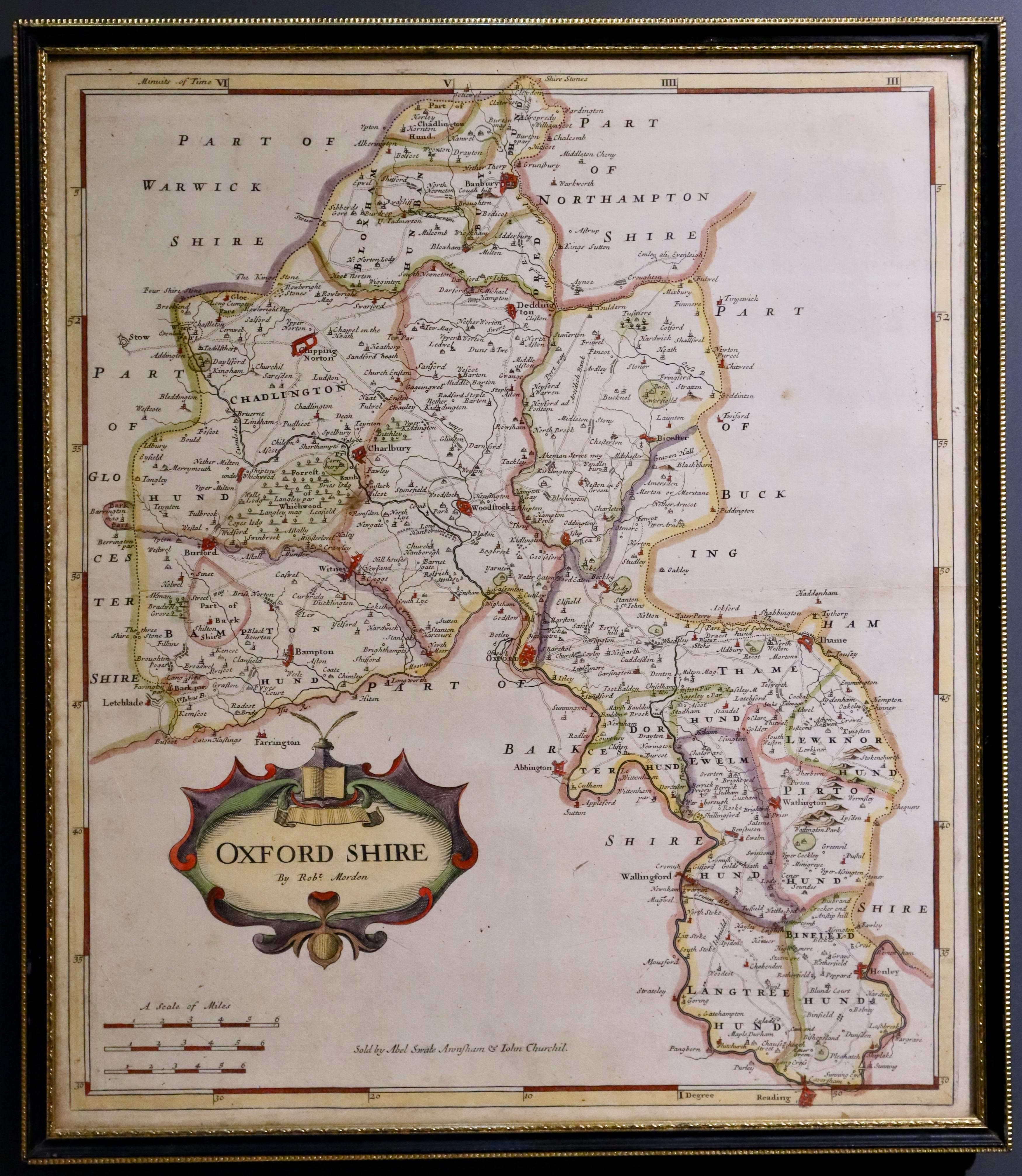 Oxfordshire by Robert Morden c.1722