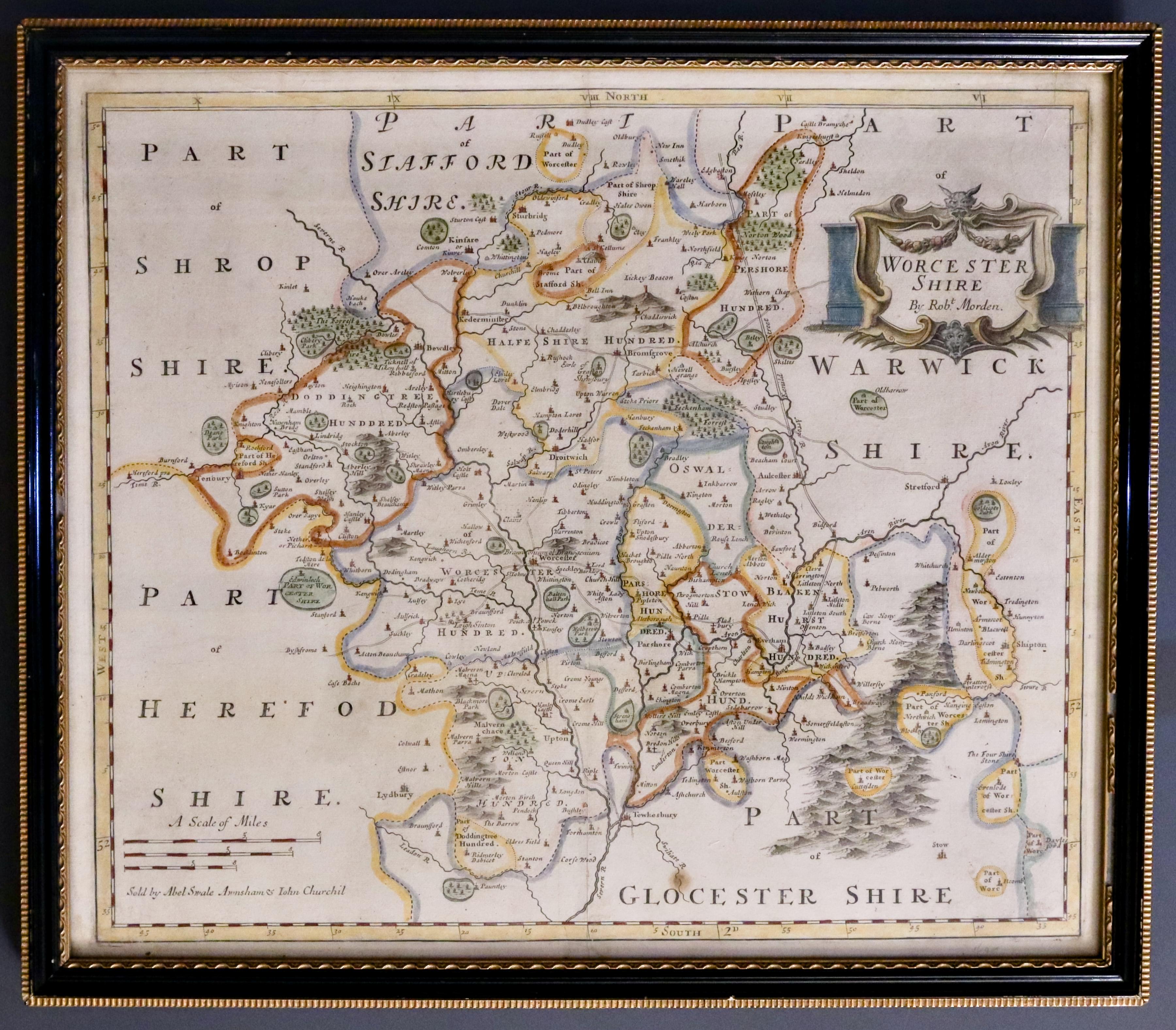 Worcestershire, Robert Morden c.1722  Worcestershire, Robert Morden c.1722