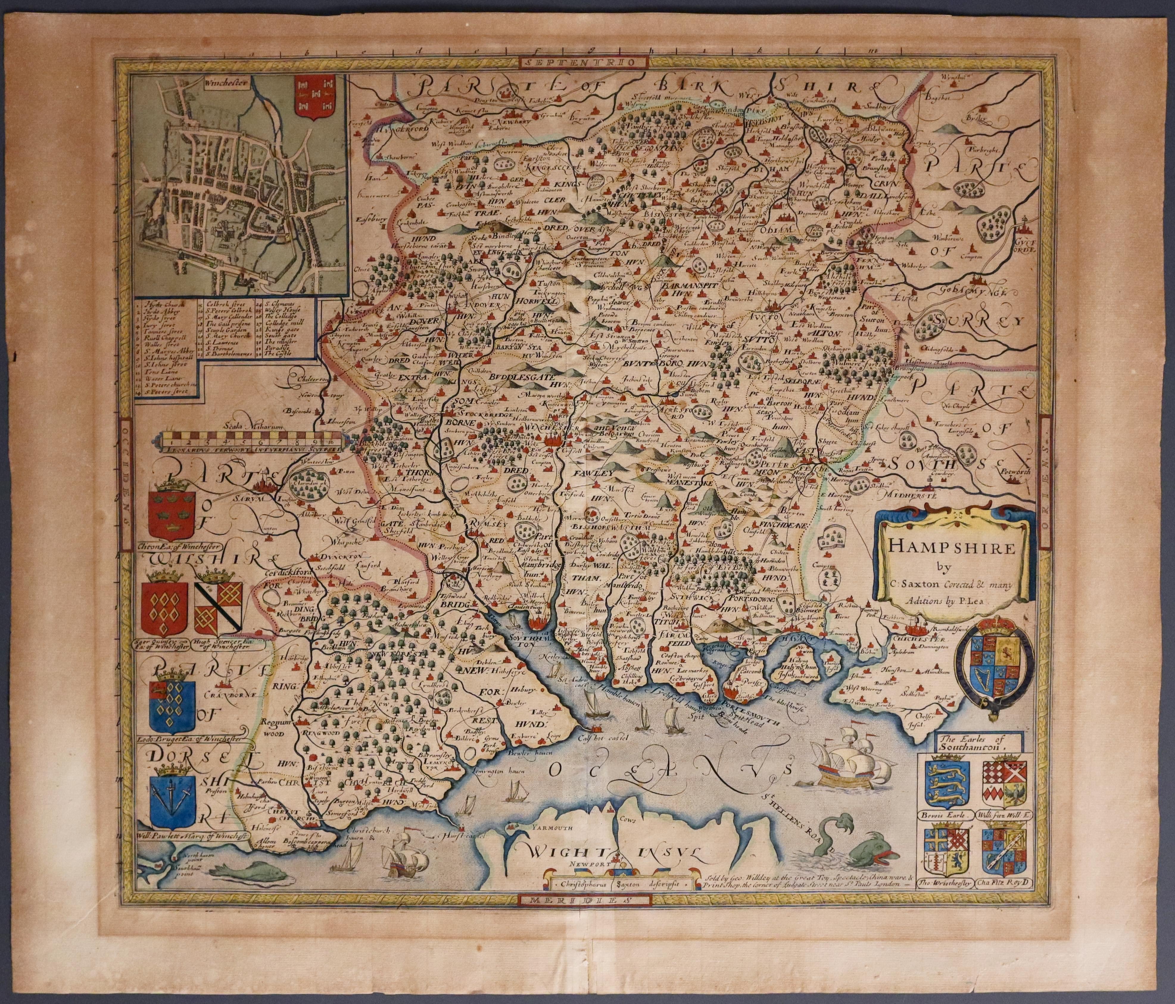 Hampshire by Philip Lea, c.1693