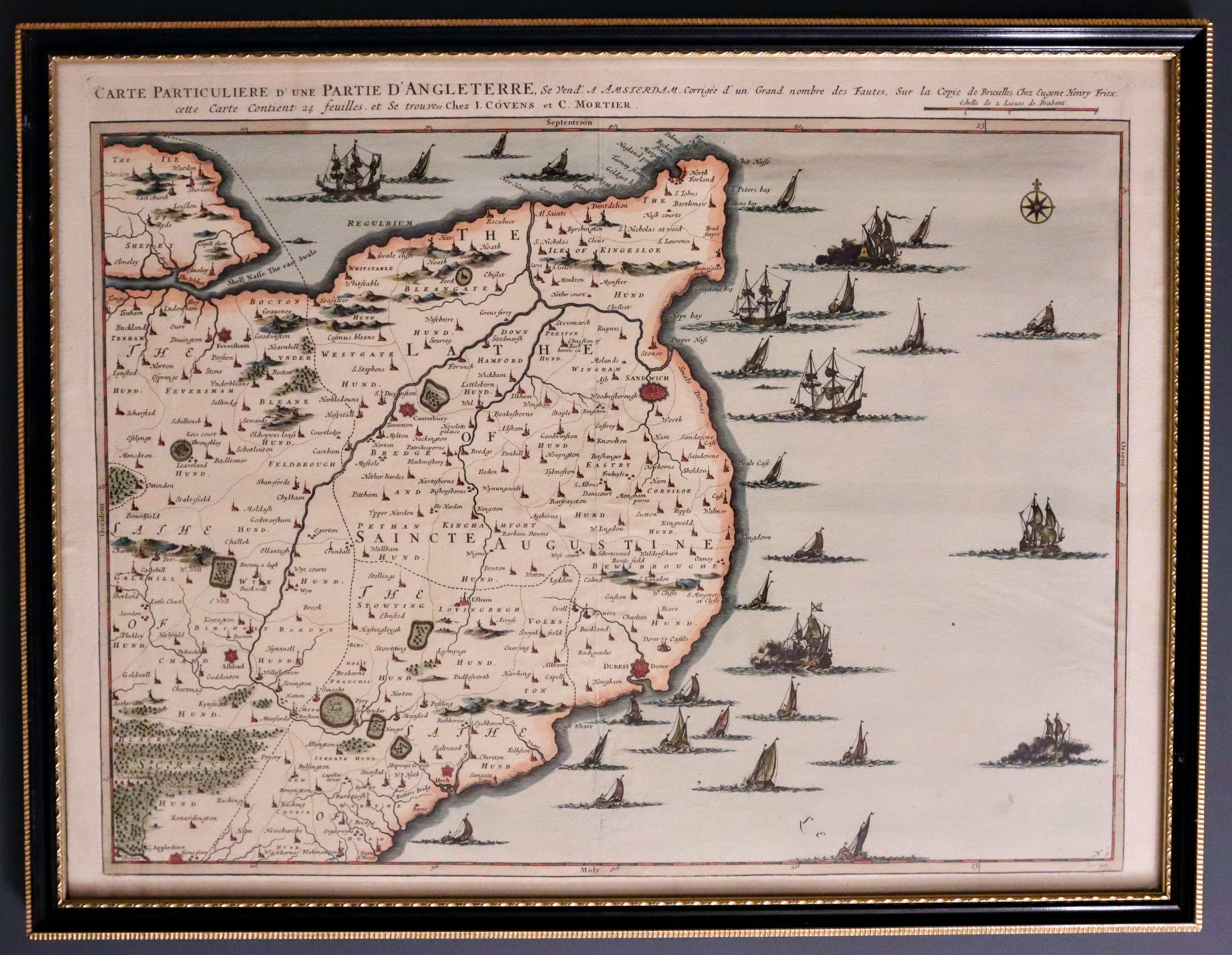 East Kent by J. Covens and C. Mortier c.1744