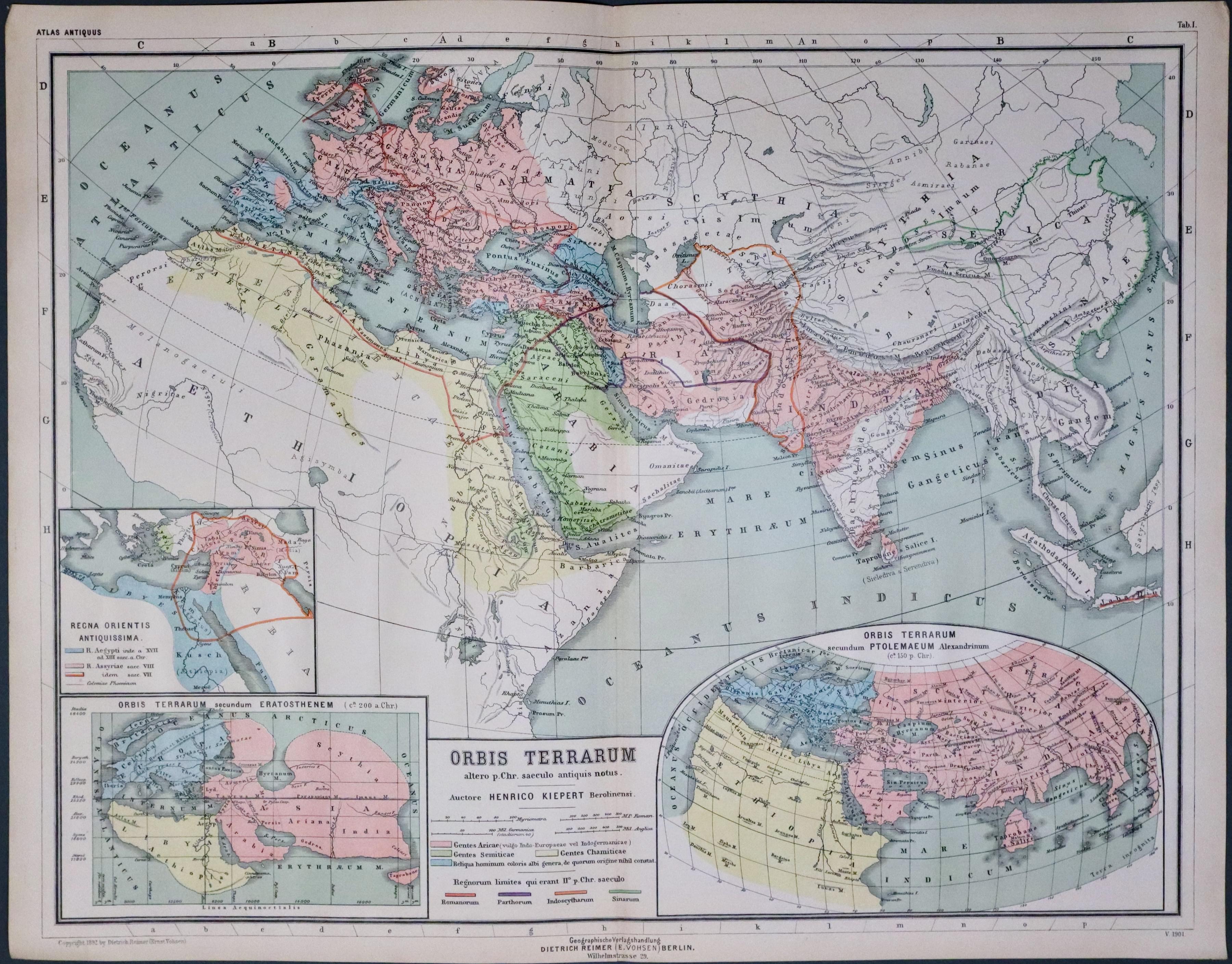 The Ancient World, Dr. Henry Kiepert c.1902