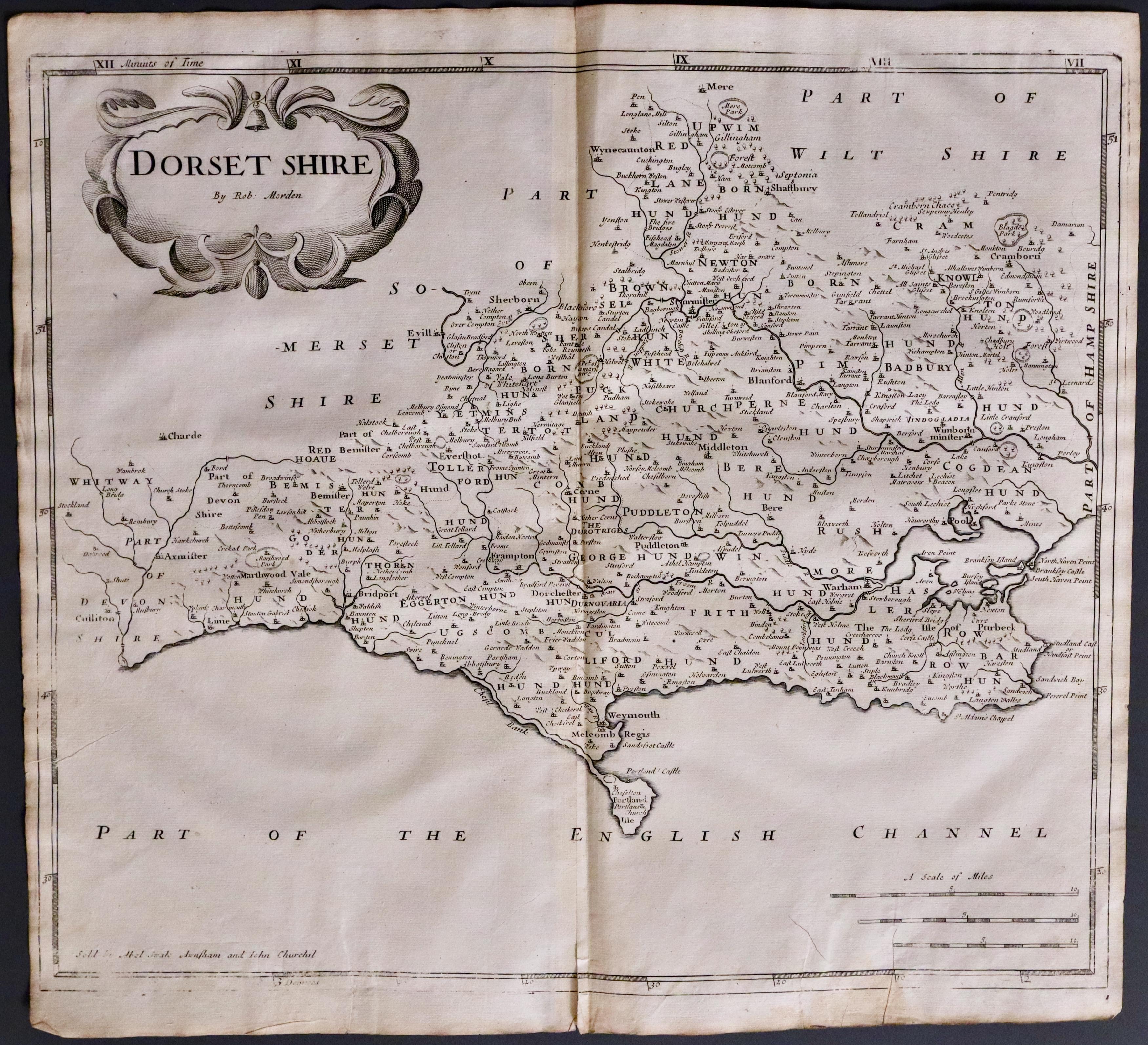 Dorsetshire, Robert Morden 1695