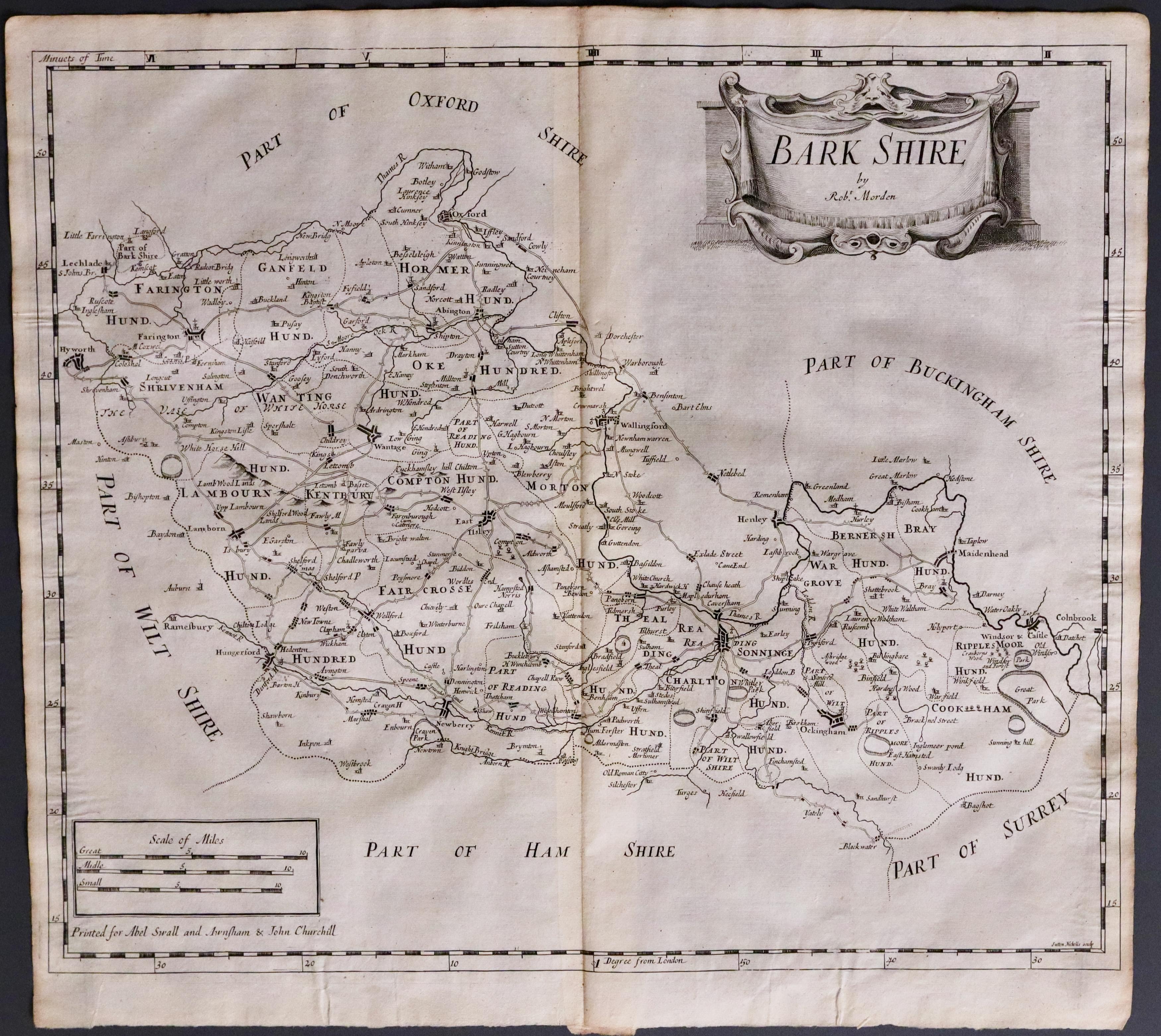 Berkshire, Robert Morden 1695