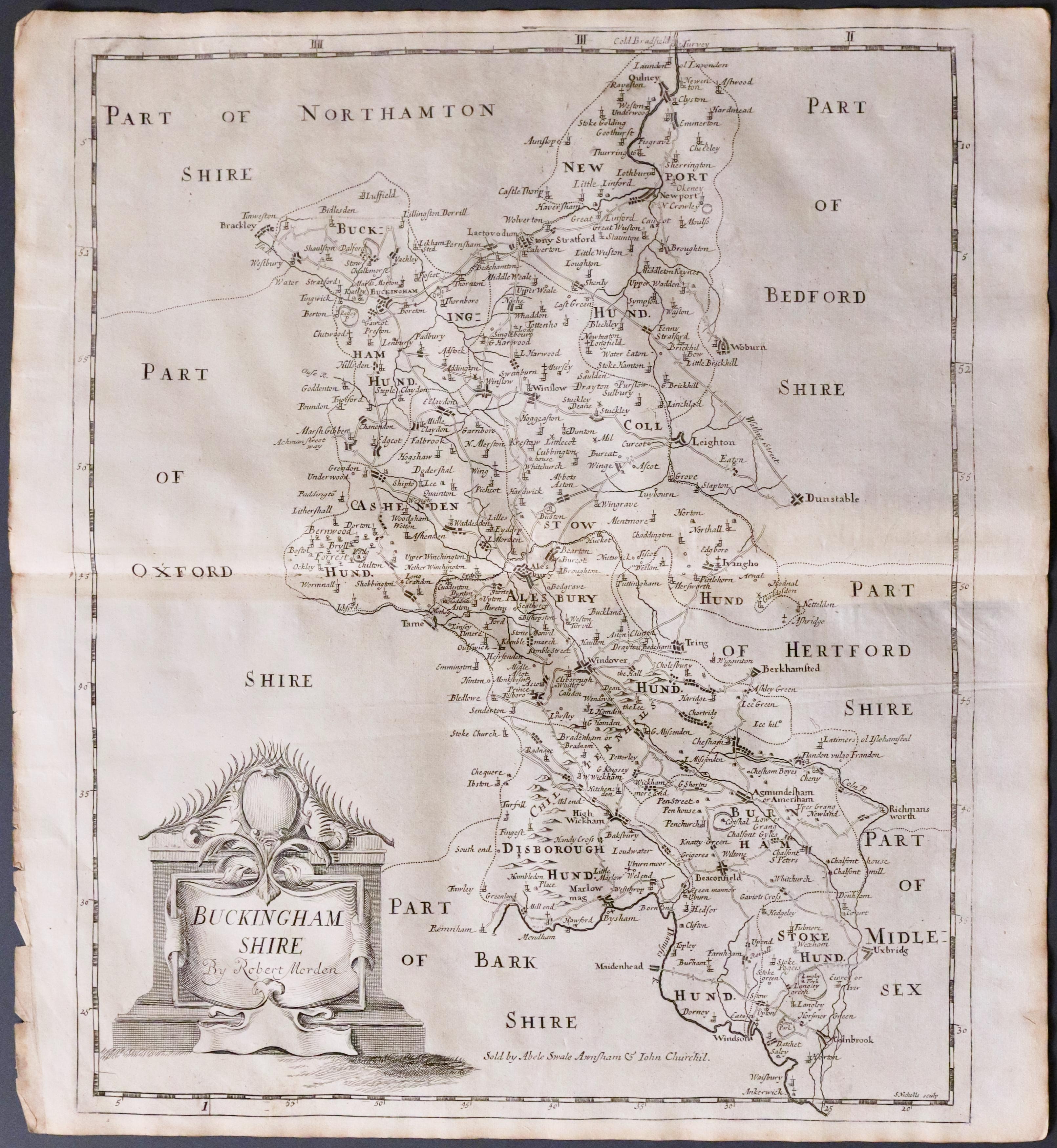 Berkshire, Robert Morden 1695