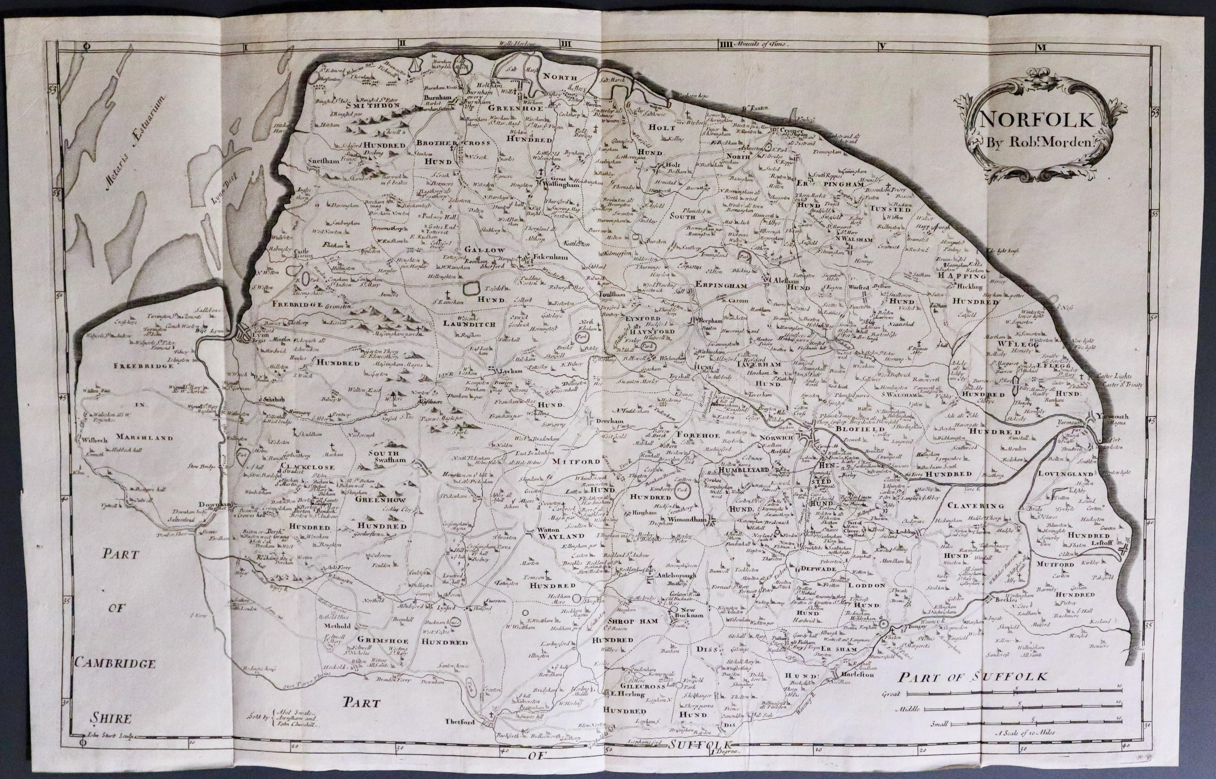 Norfolk, Robert Morden 1722  Norfolk, Robert Morden 1722