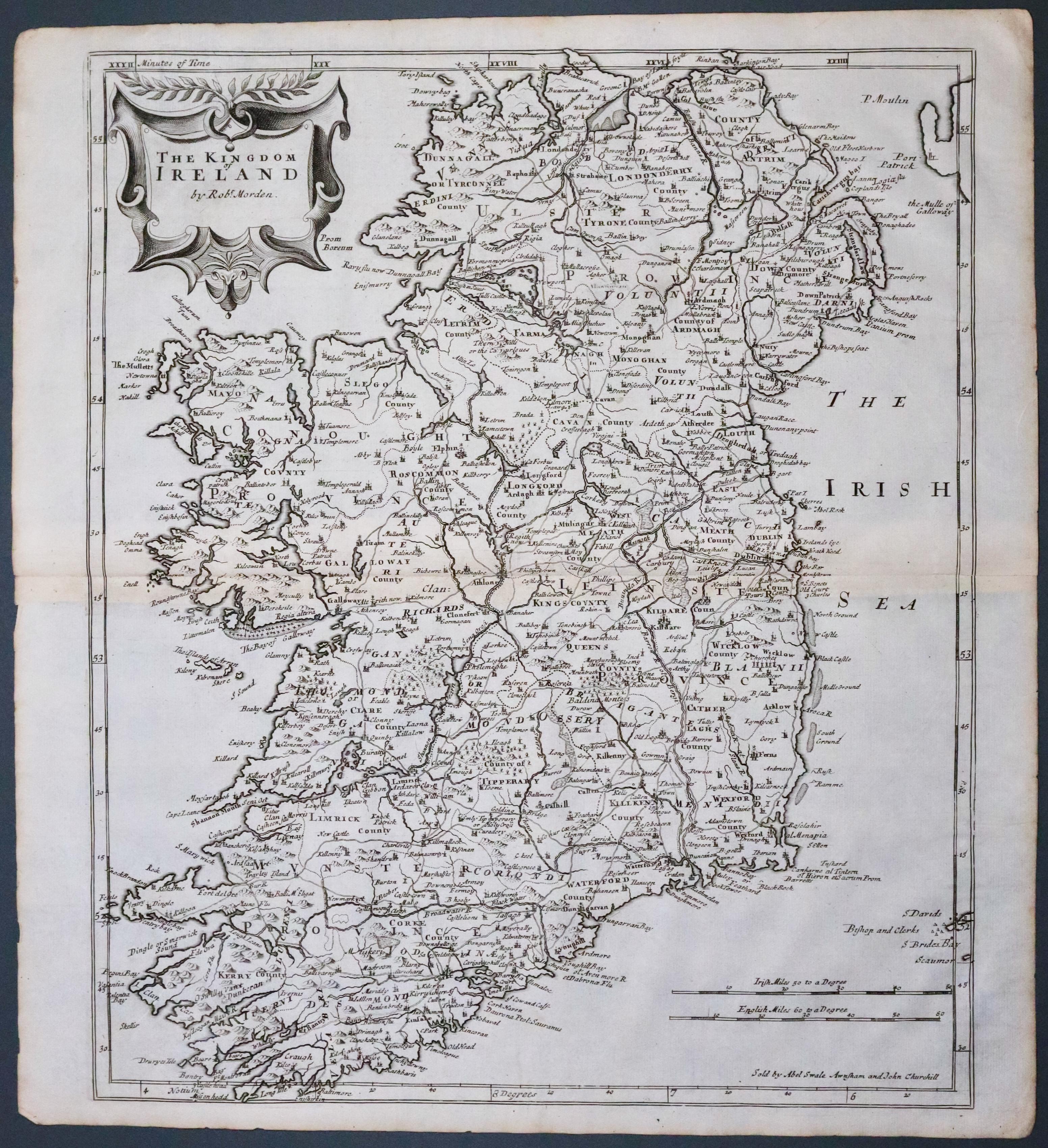 Ireland, Robert Morden 1695  Ireland, Robert Morden 1695