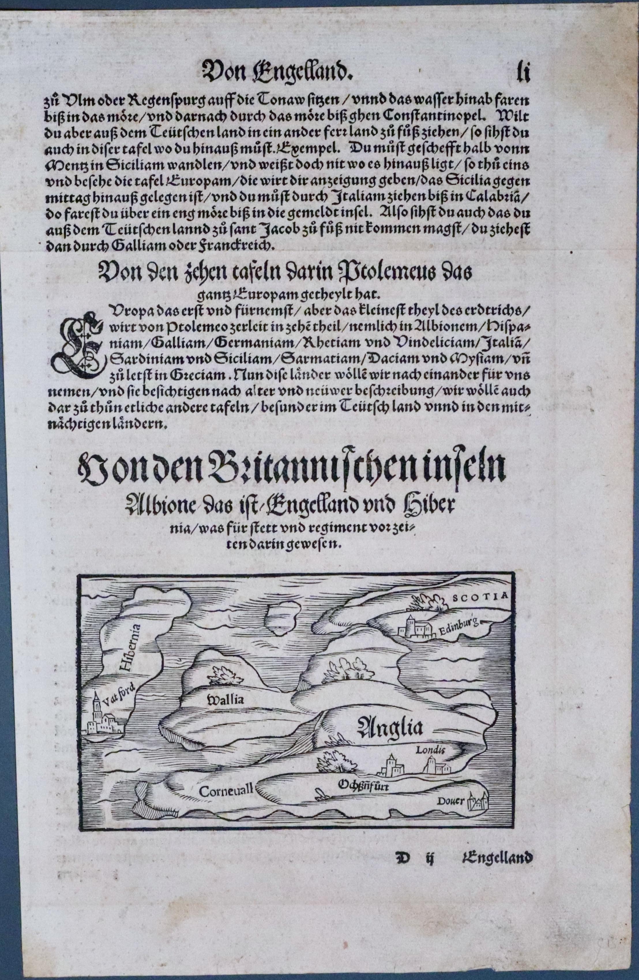 British Isles by Sebastian Munster c.1570