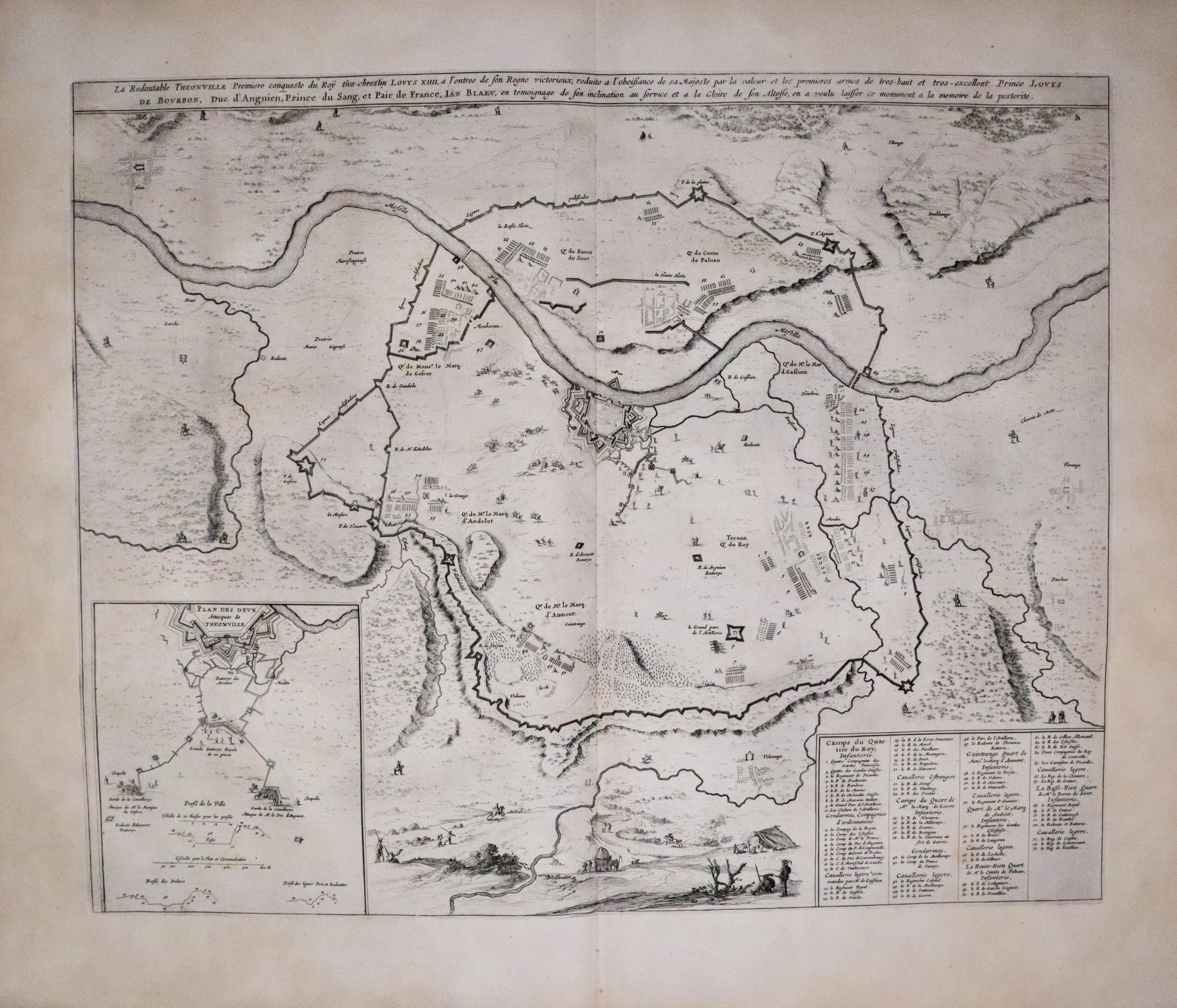 Siege of Thionville, J. Blaeu 1649