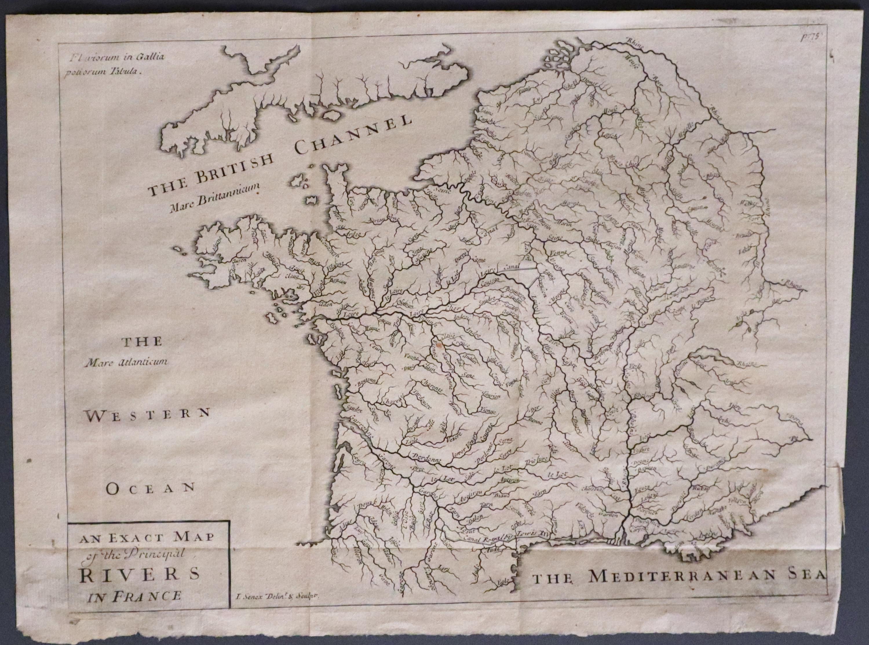 Rivers in France, John Senex 1711