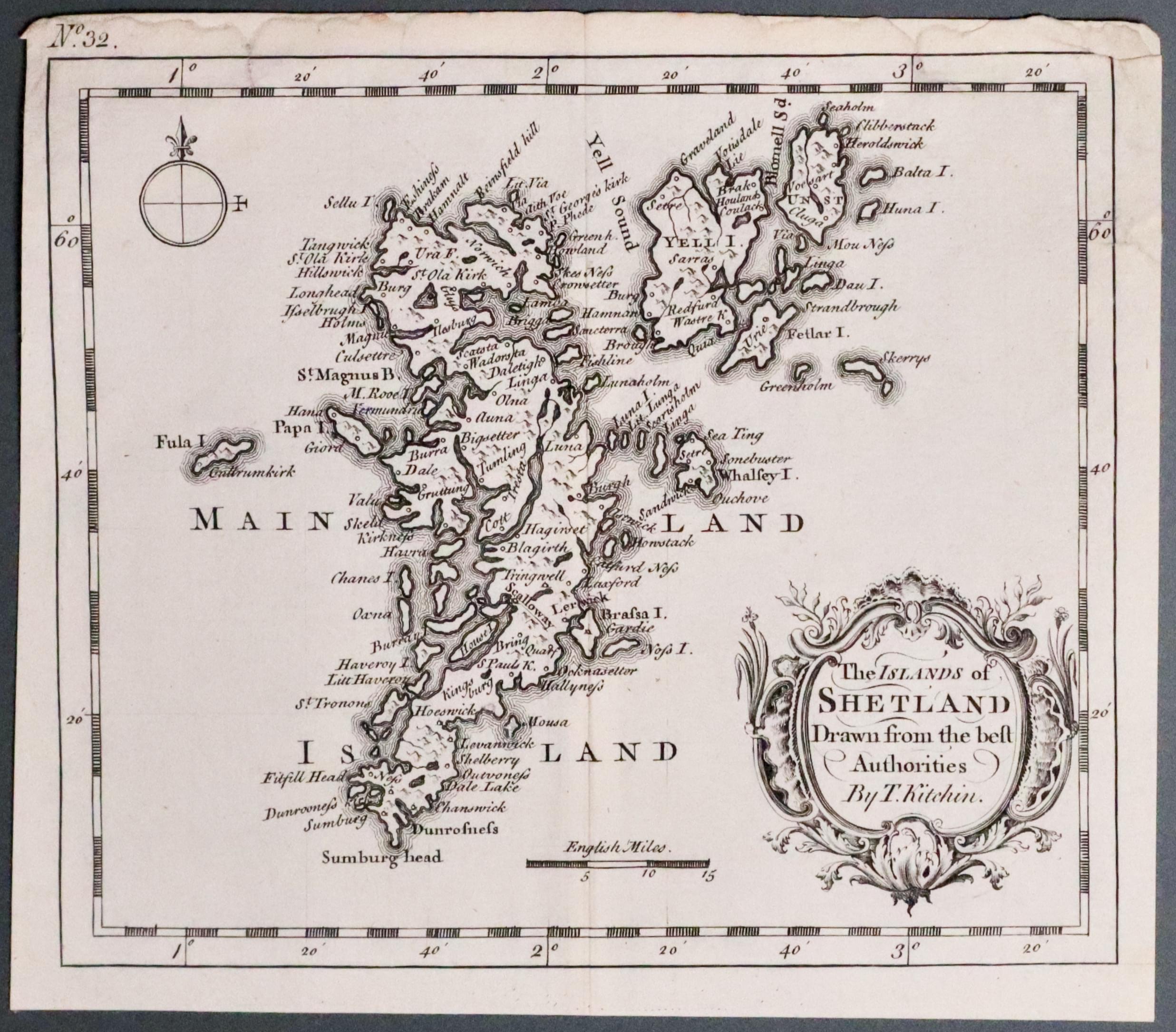 Shetland Islands by Thomas Kitchin 1756