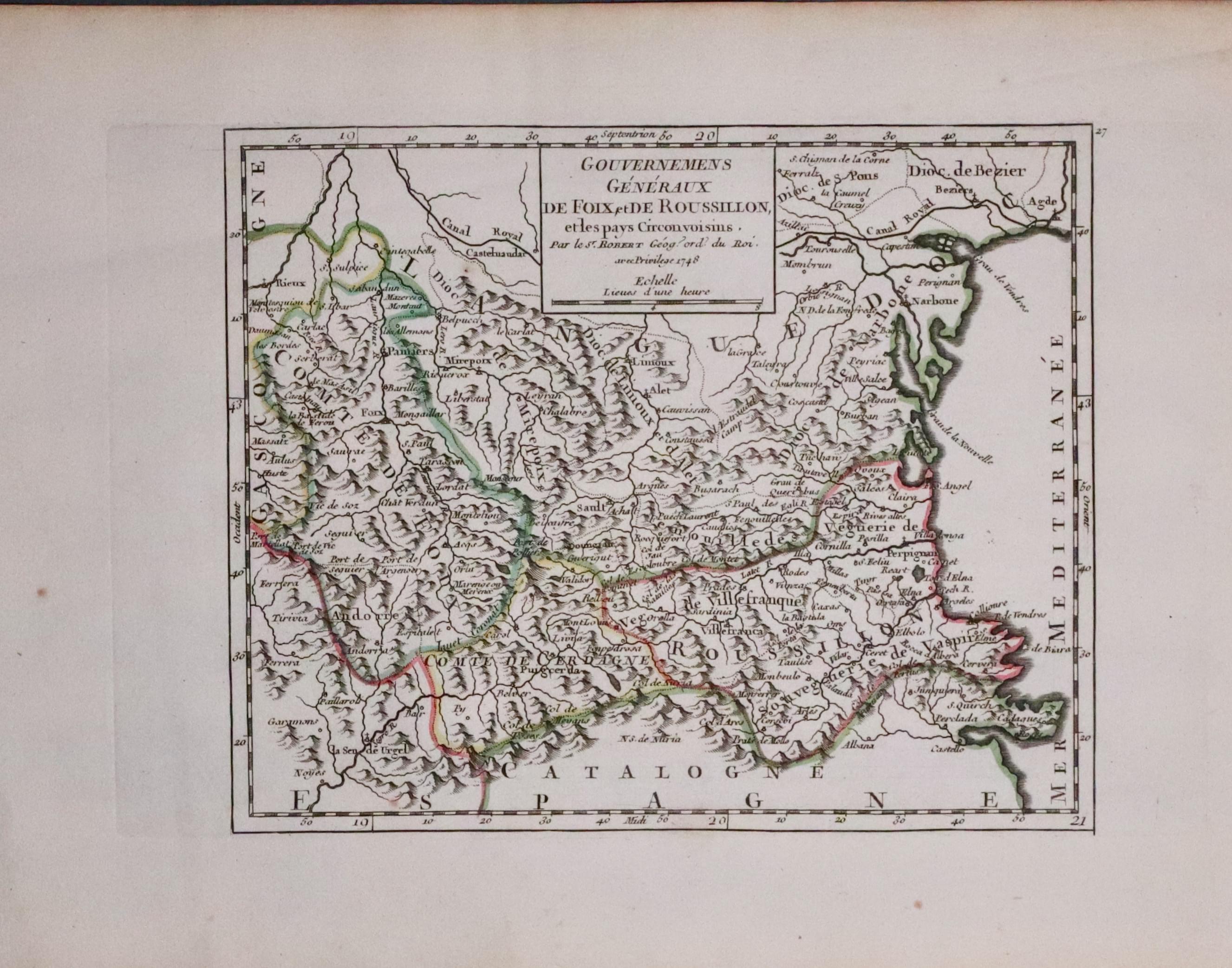 Roussillon, France Robert de Vaugondy  Roussillon, France Robert de Vaugondy