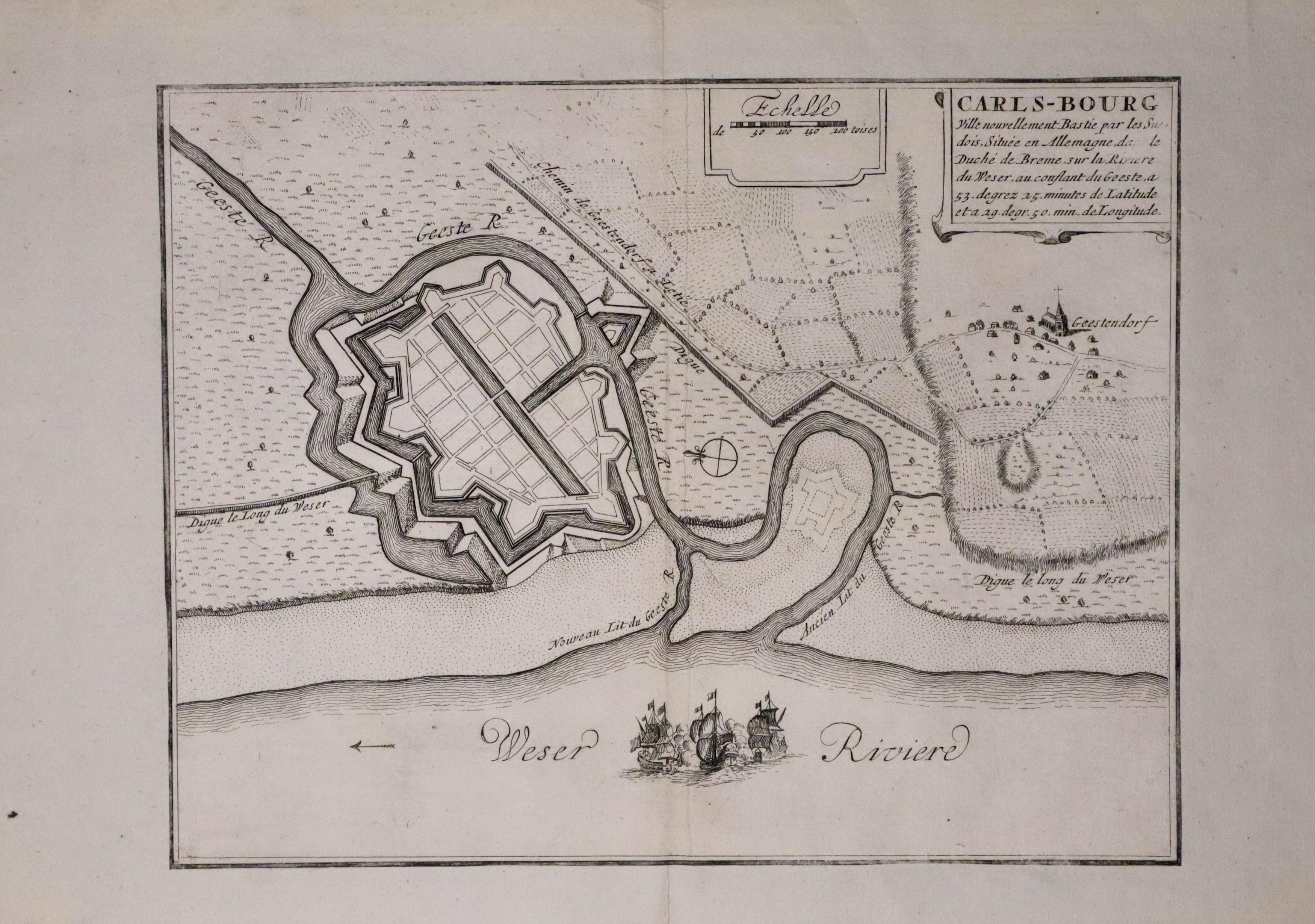 Bremerhaven, Nicolas de Fer 1705  Bremerhaven, Nicolas de Fer 1705