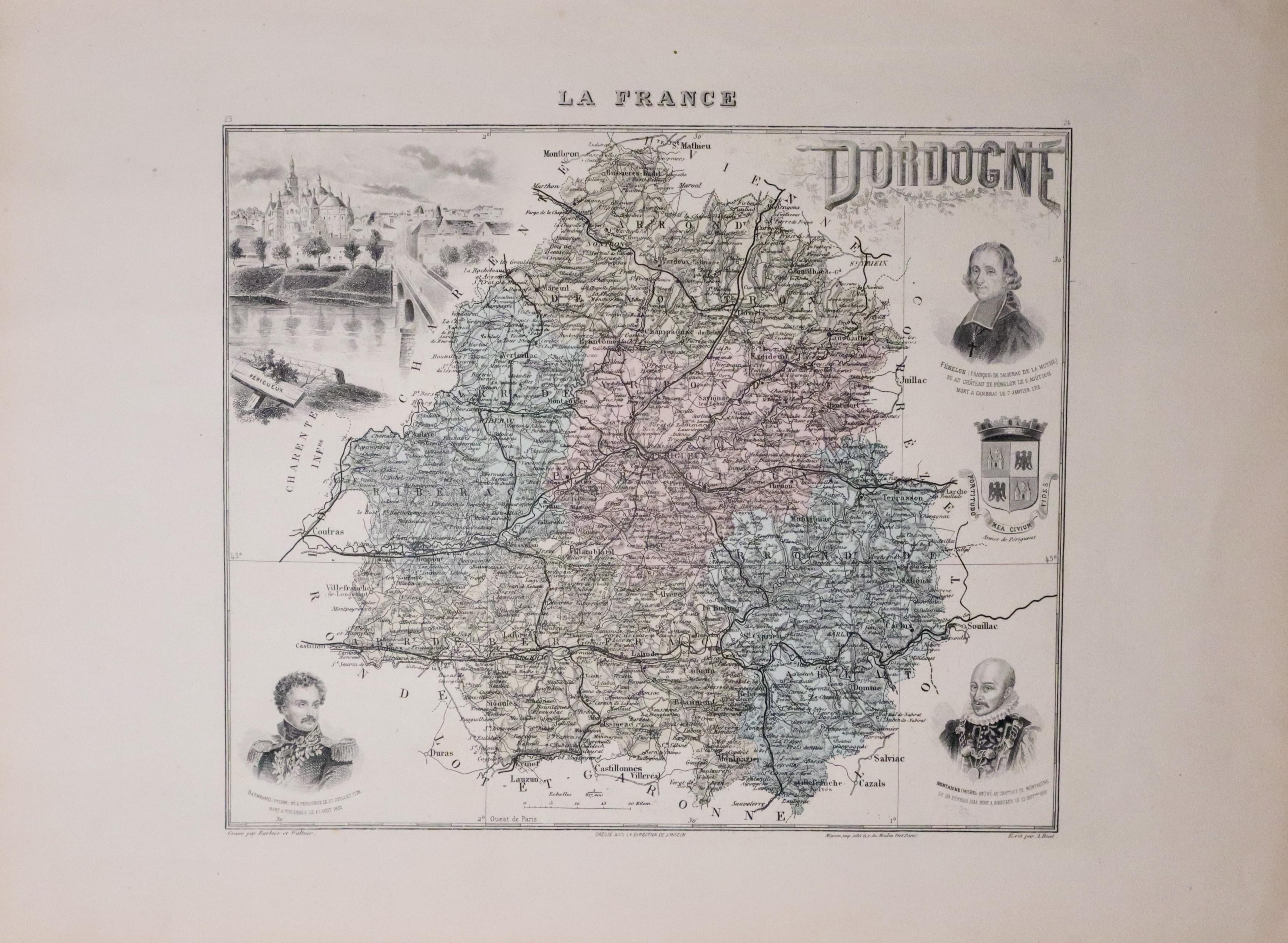 Dordogne, Alexandre A. Vuillemin, c.1890  Dordogne, Alexandre A. Vuillemin, c.1890