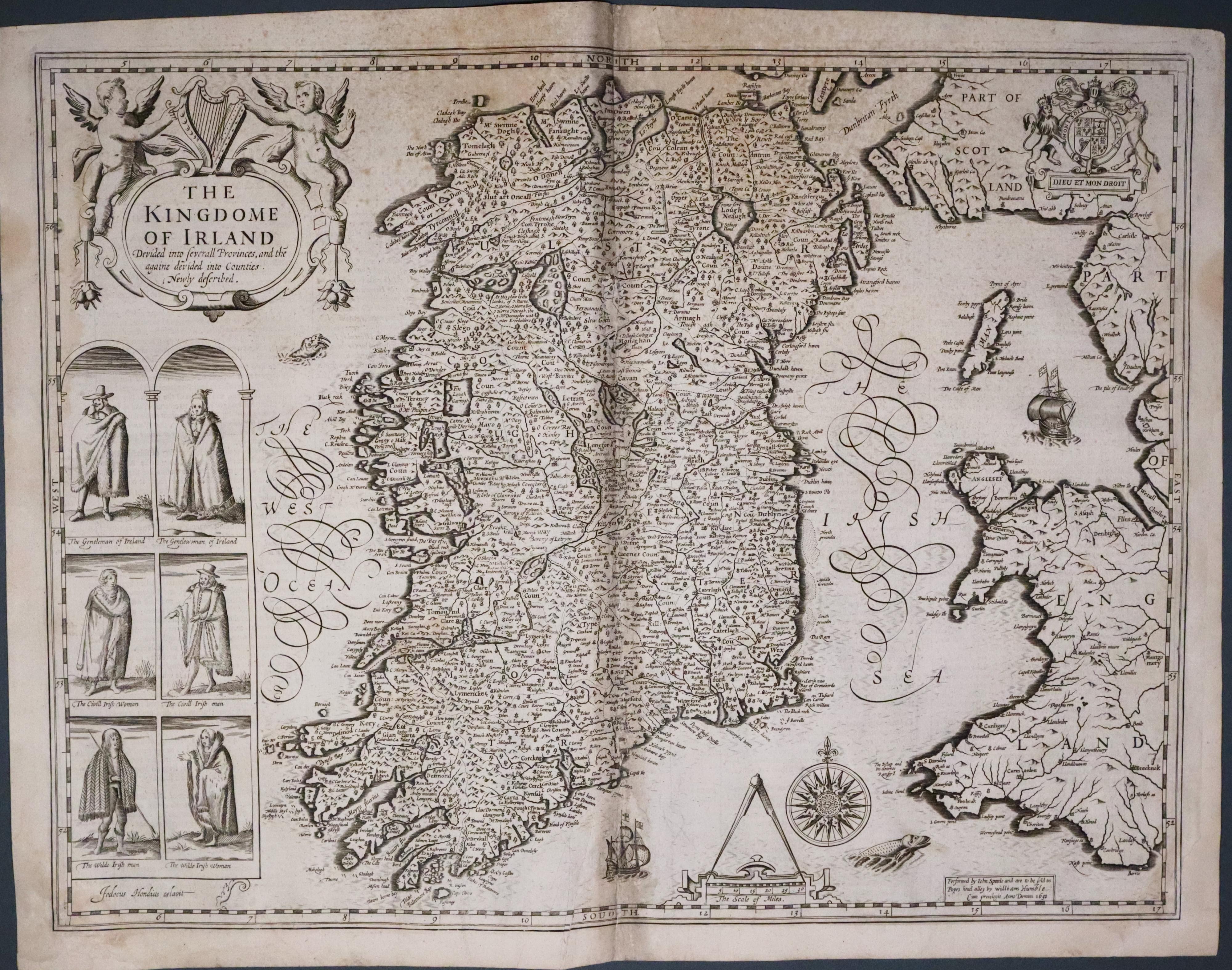 Ireland, John Speed 1651  Ireland, John Speed 1651