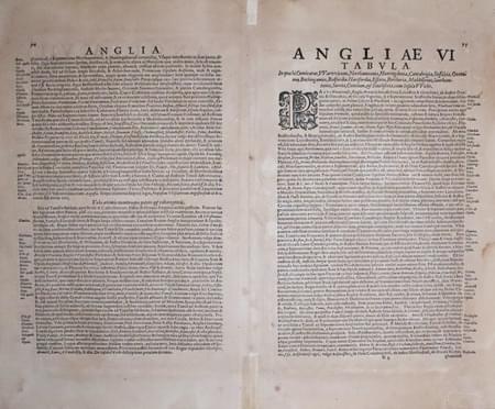 French text on verso of South East Egland, Gerard Mercator, 1623