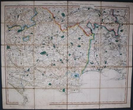 Plate II Dorset, Wiltshire and Hampshire George and John Cary 1832