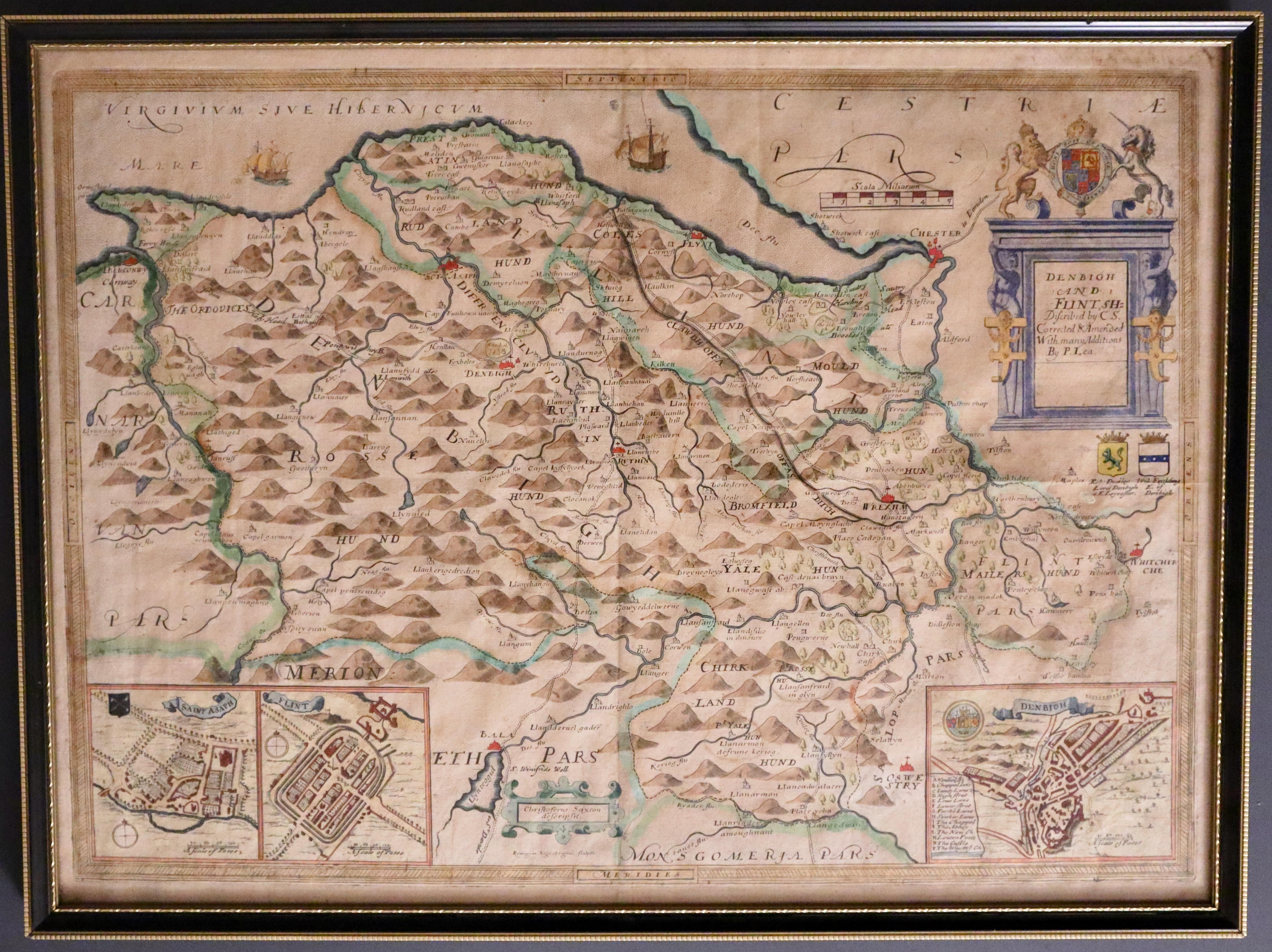 Denbighshire and Fintshire, Philip Lea c.1690