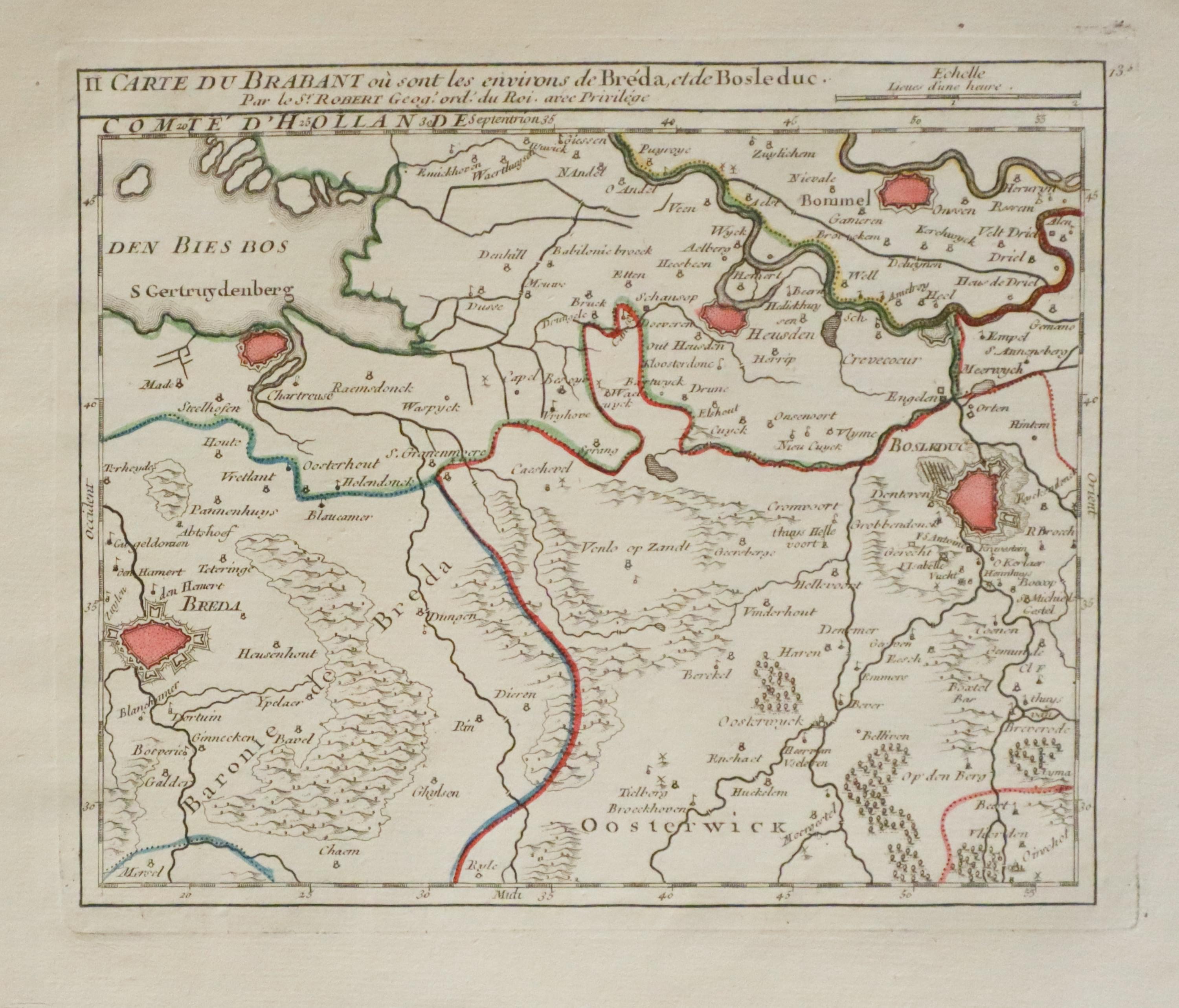 Part of Brabant, Robert de Vaugondy, c.1750