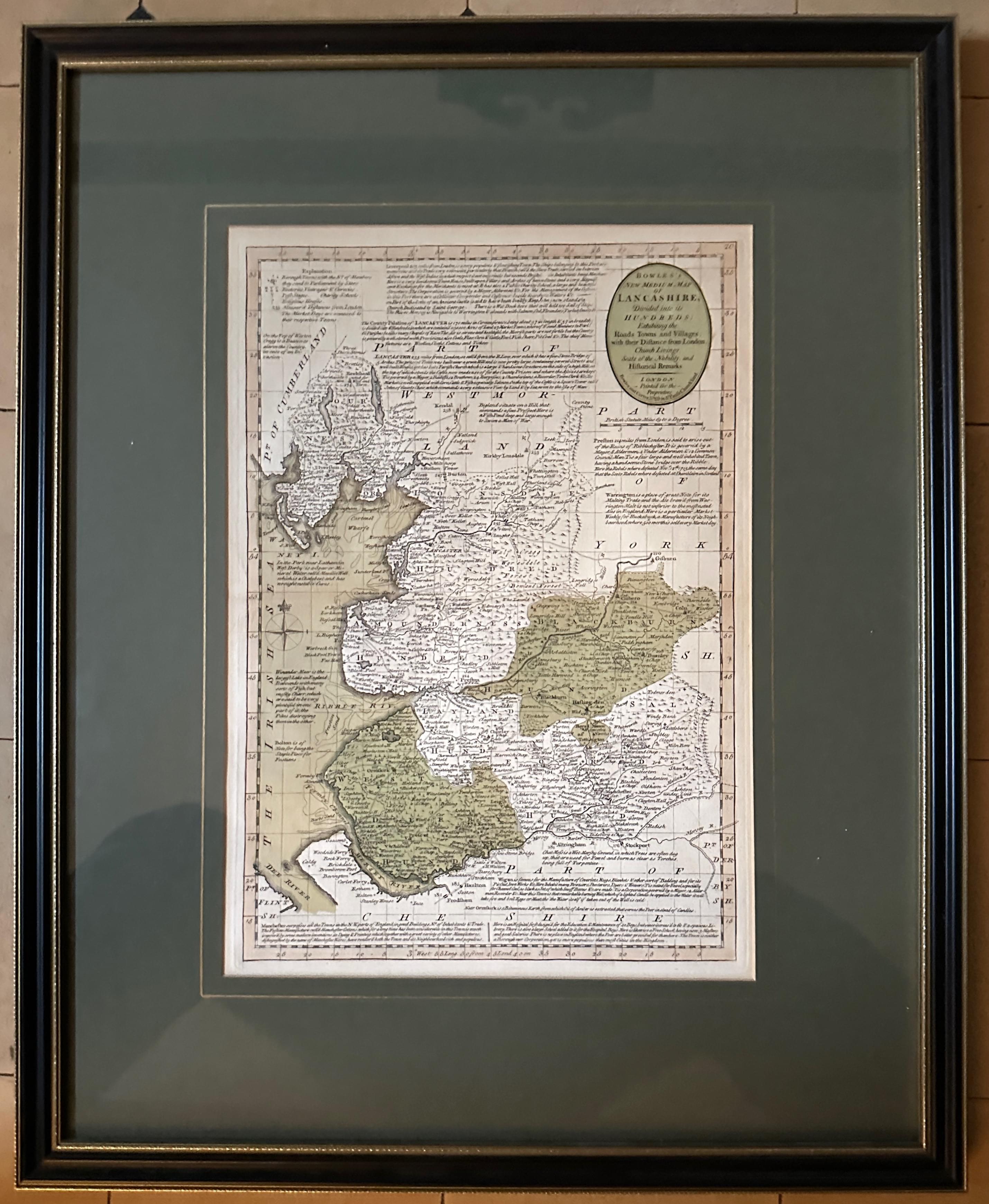 Lancashire, Carington Bowles 1785