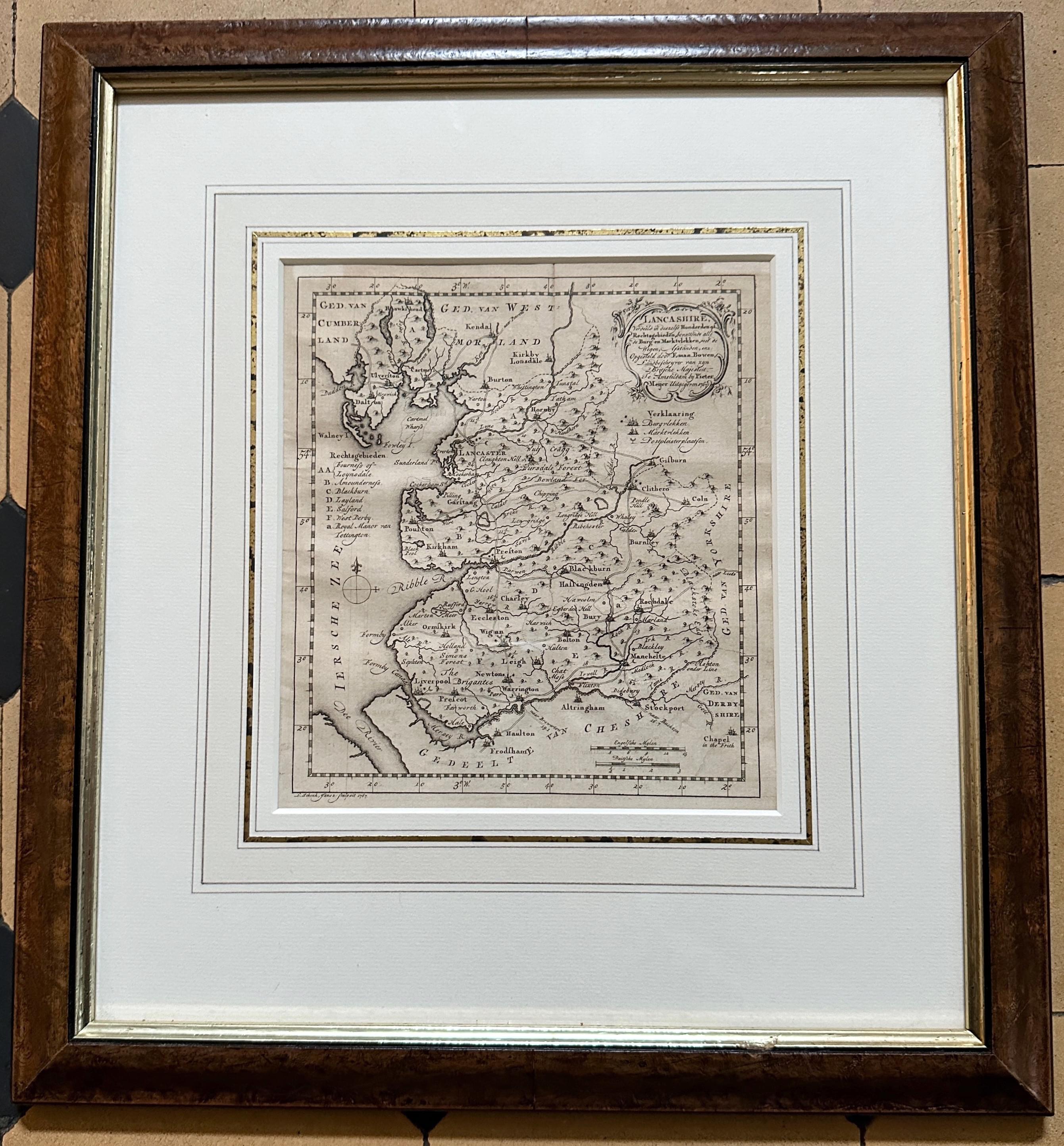 Cheshire, Emanuel Bowen / Pieter Meijer, 1767