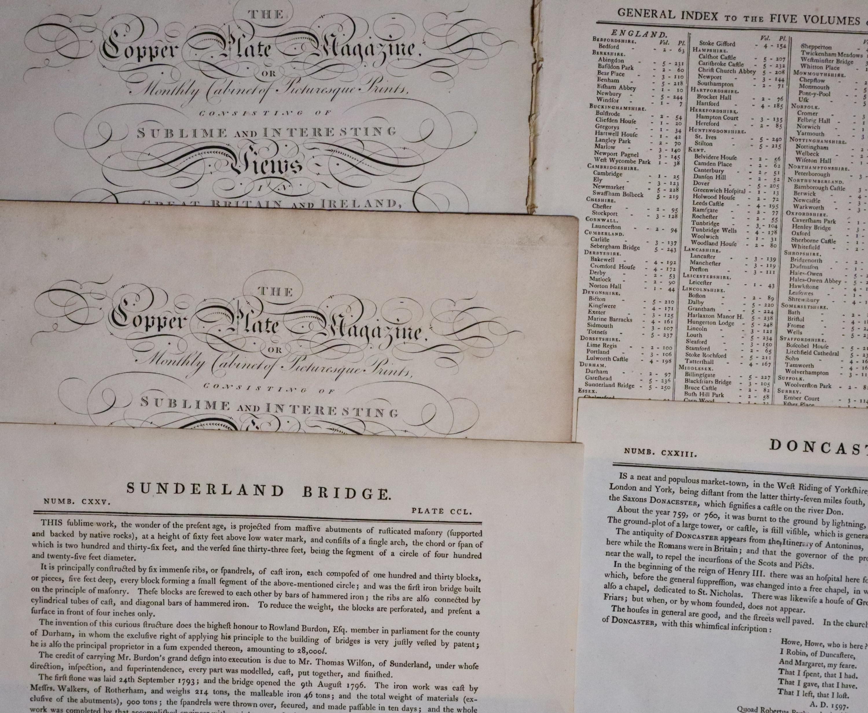 Pages from The Coopper Plate Magazine c.1780