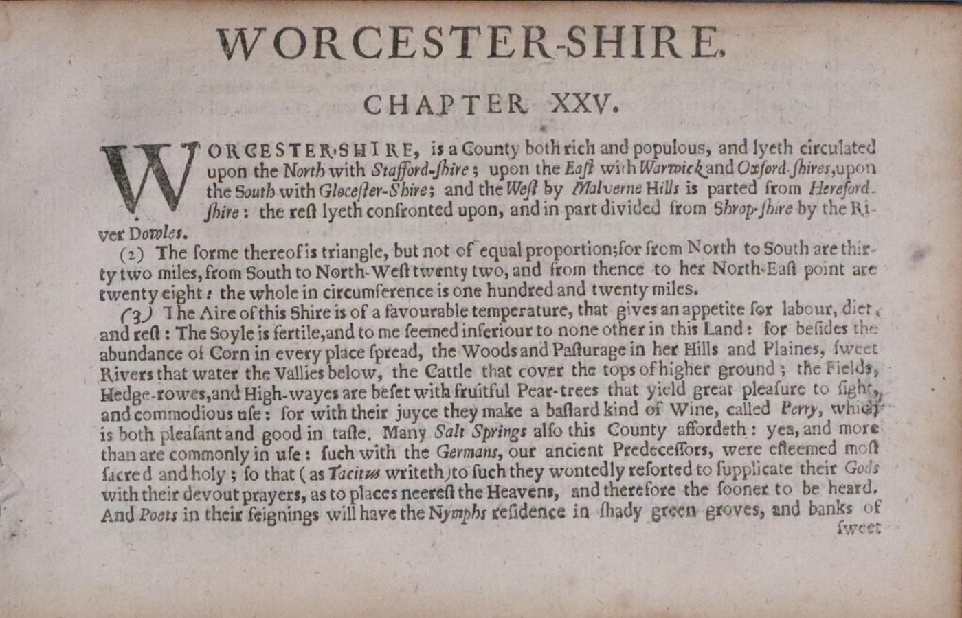 Worcestershire Text, Pieter van den Keere 1660