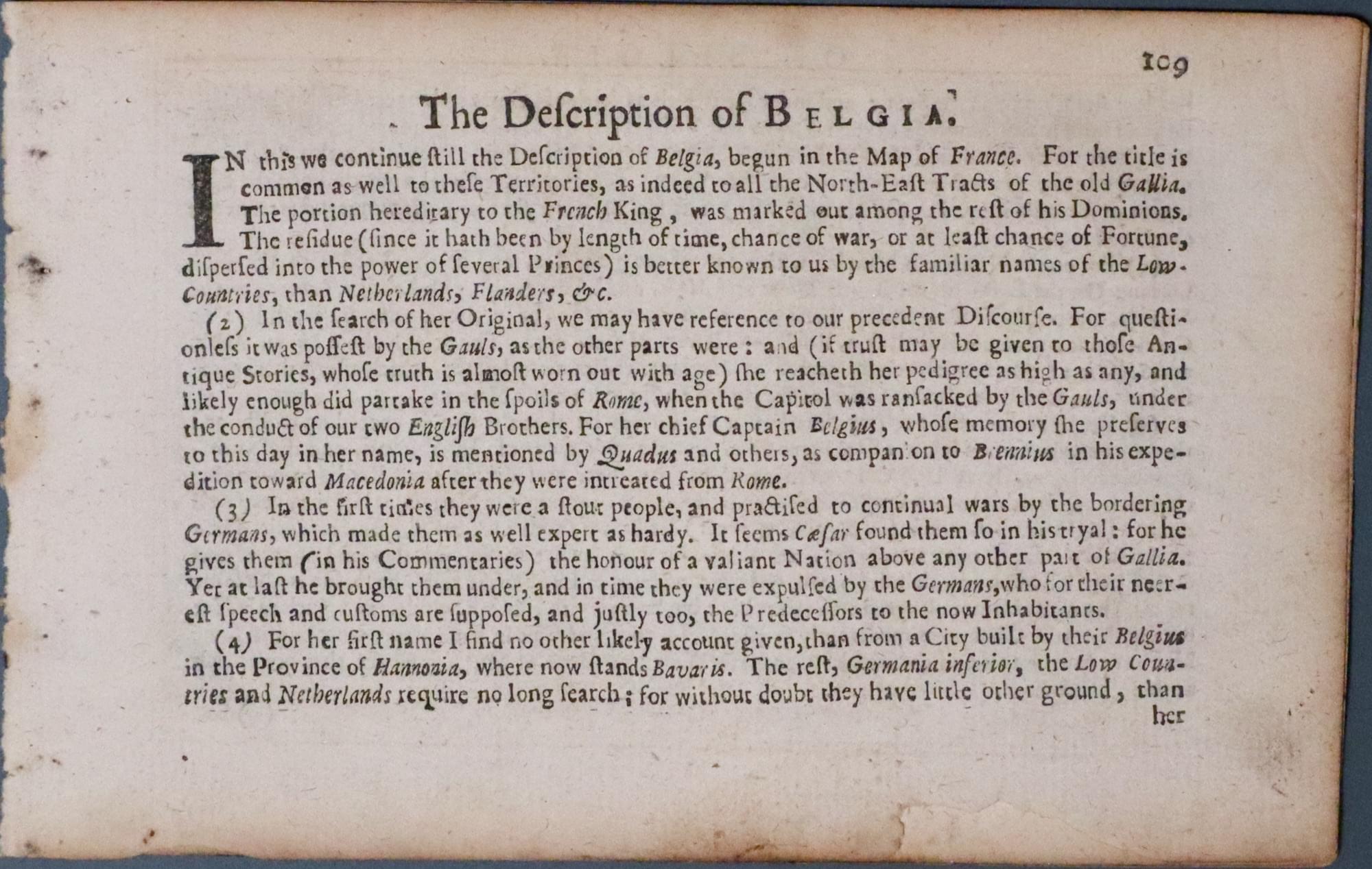 Text for Belgium Pieter van den Keere 1668