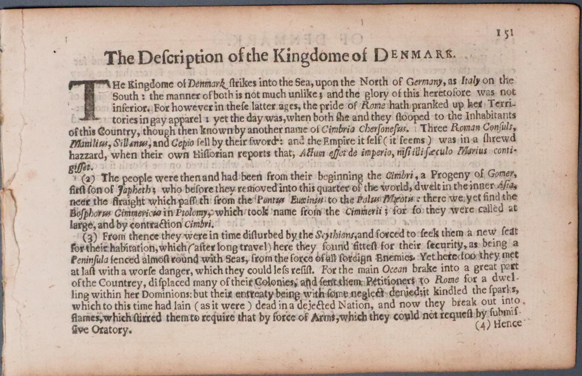 Denmark Text, Pieter van den Keere 1668