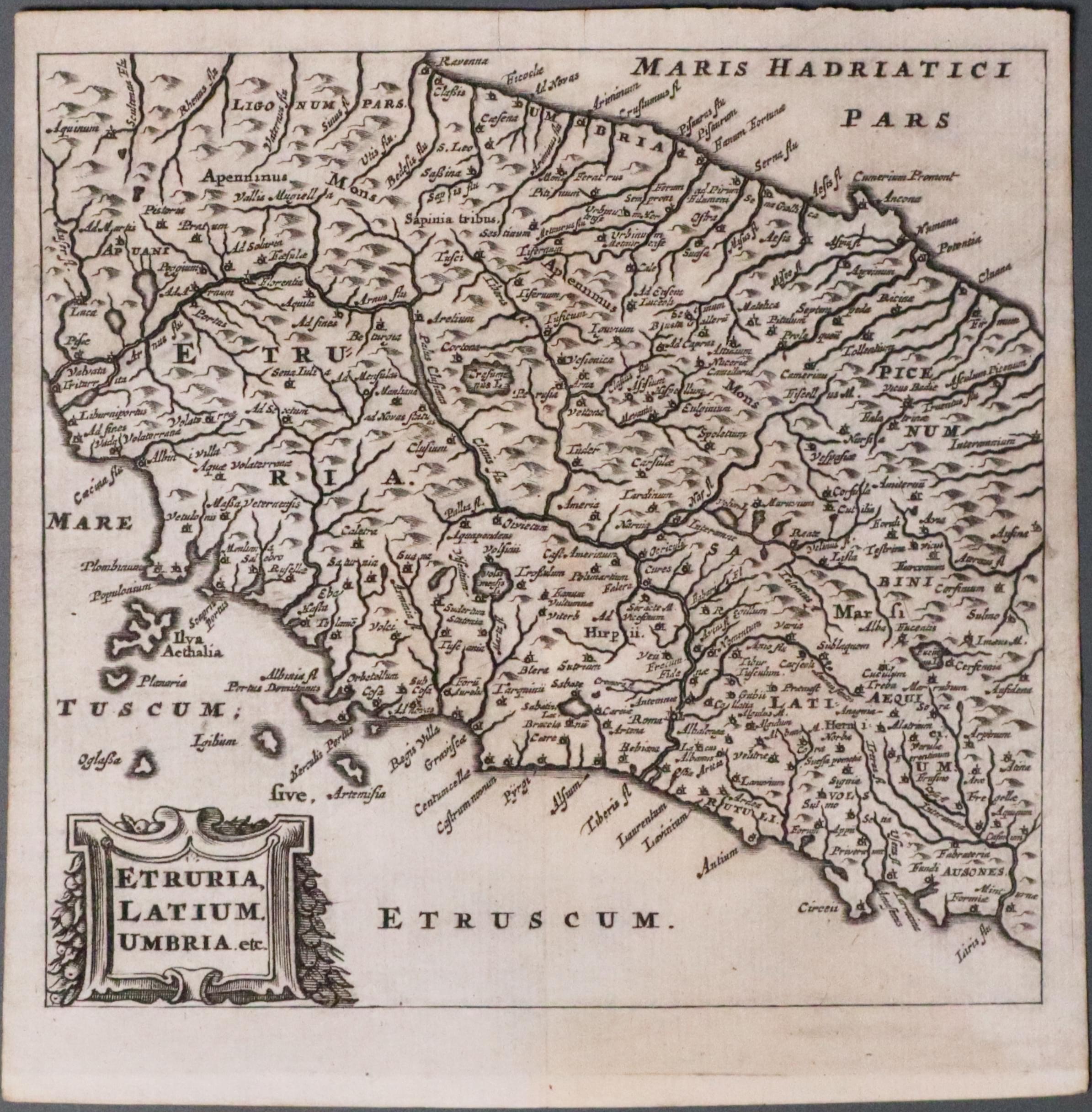 Central Italy, Philip Cluver, c.1686