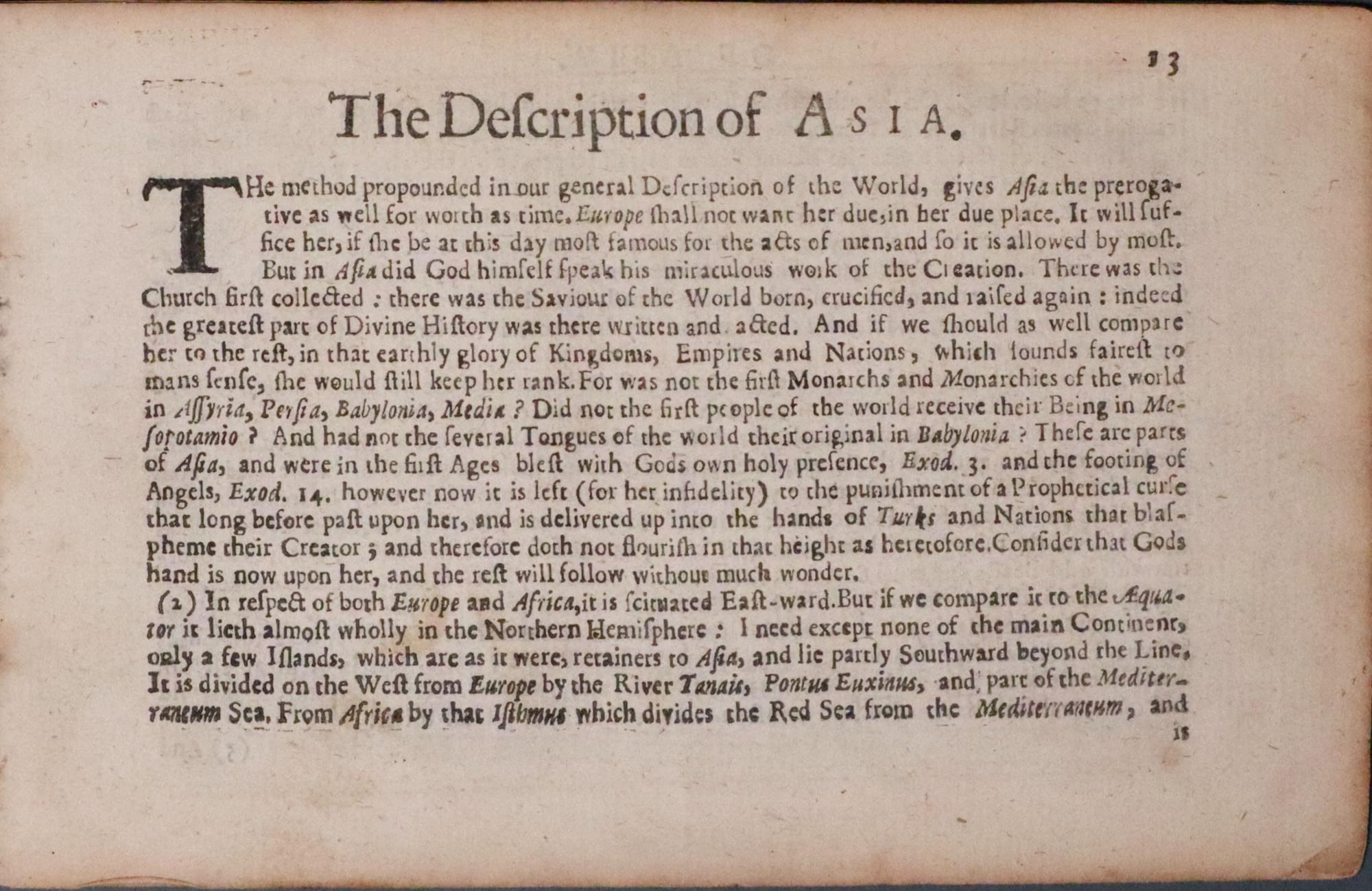 Asia Text, Pieter van den Keere 1668