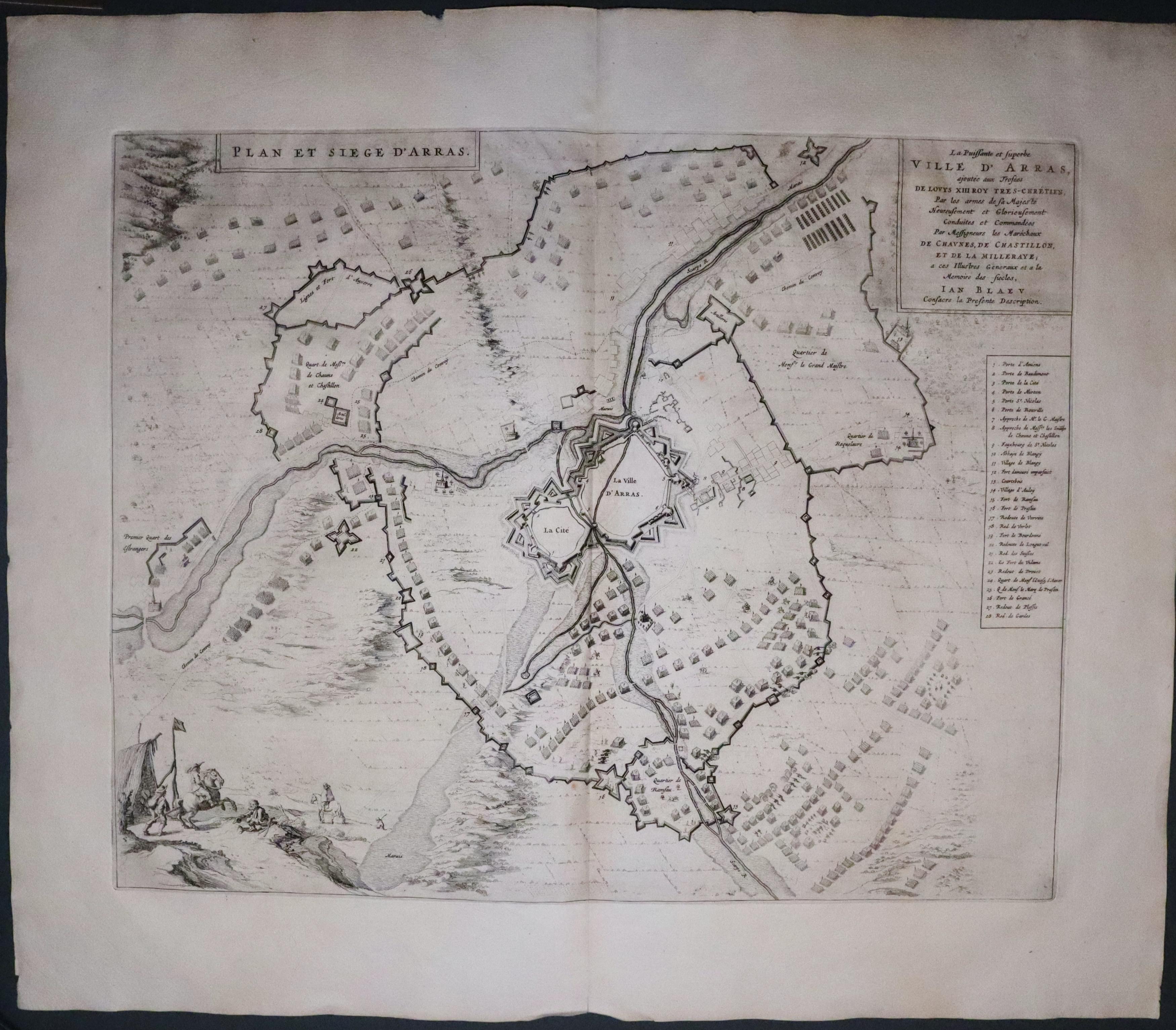 Siege of Arras, Joan Blaeu 1649