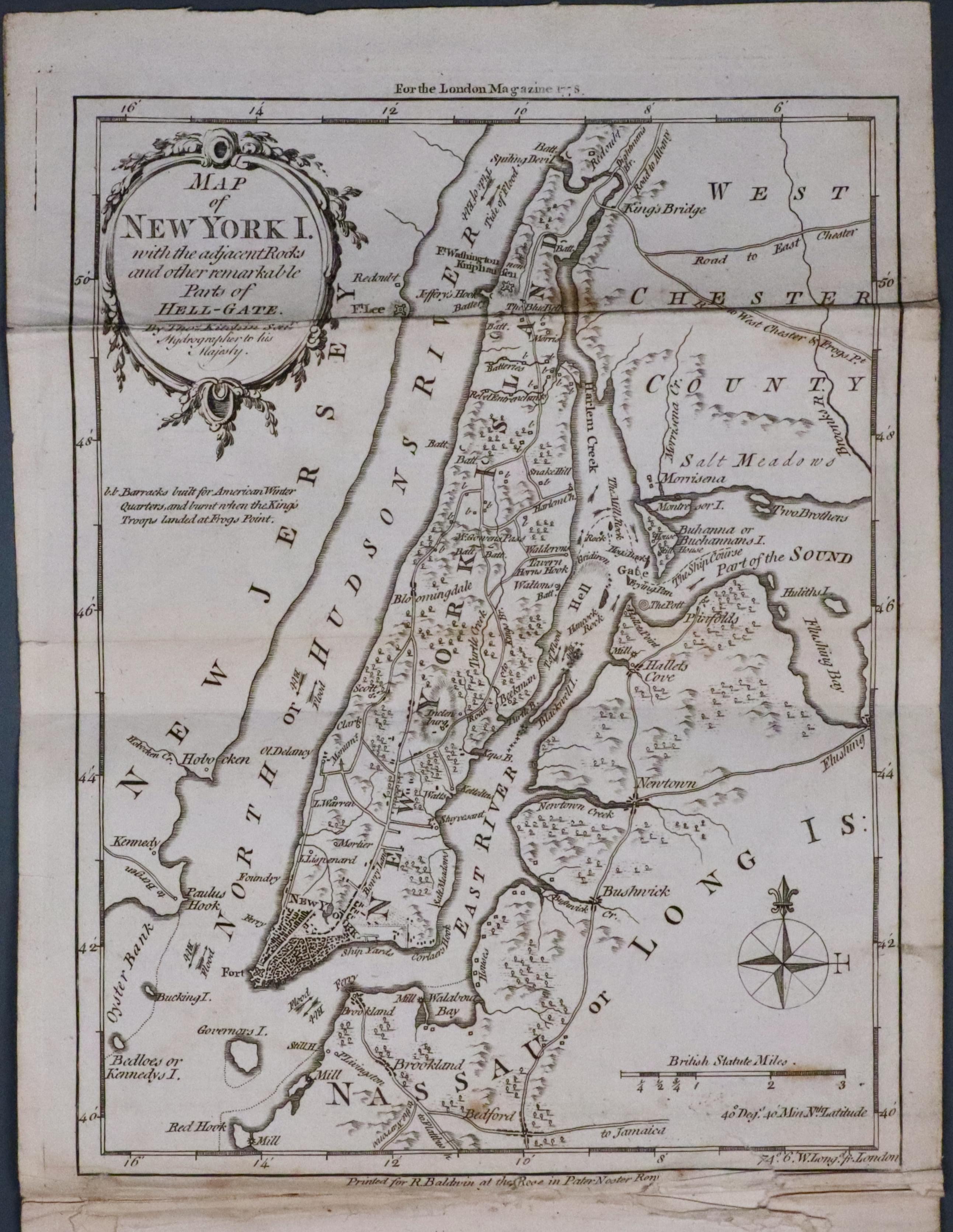 Long Island, North America Thomas Kitchin 1778