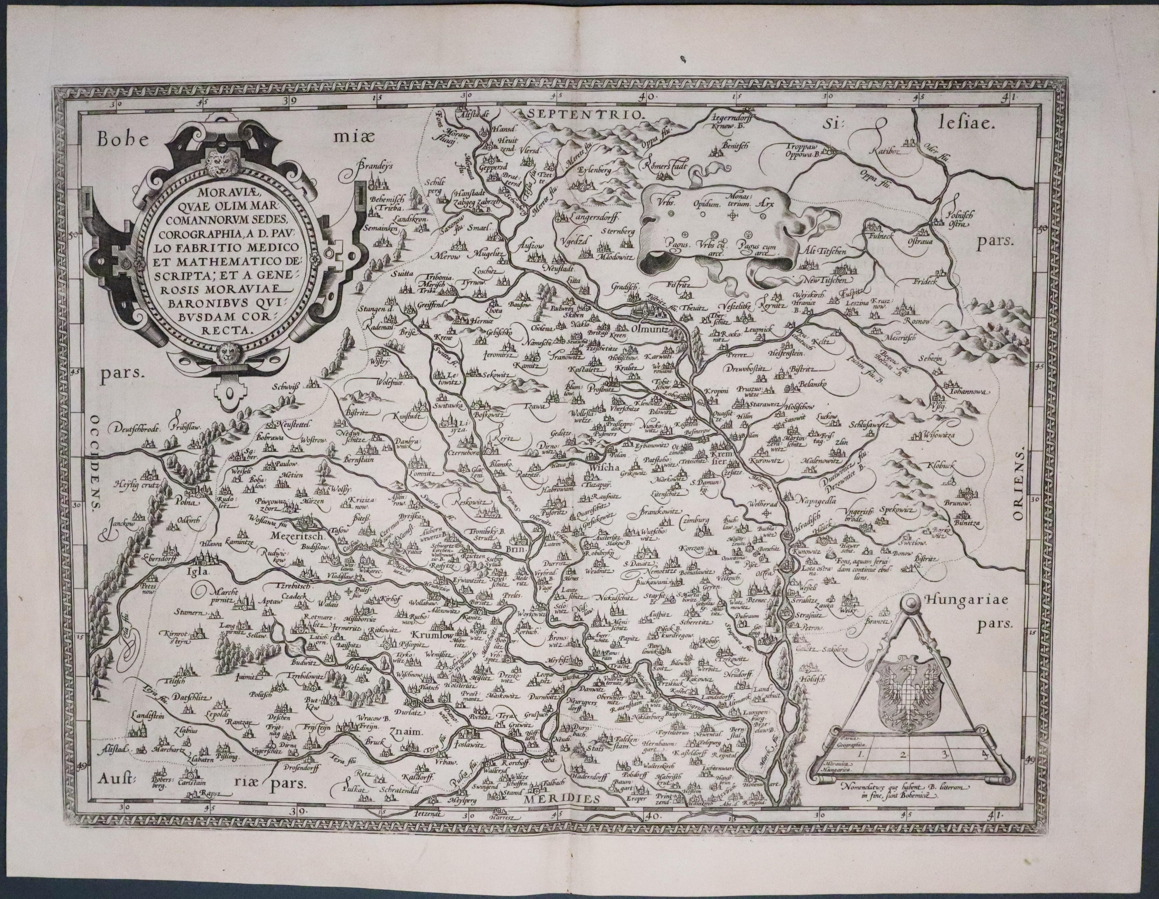 Moravia, Abraham Ortelius 1595