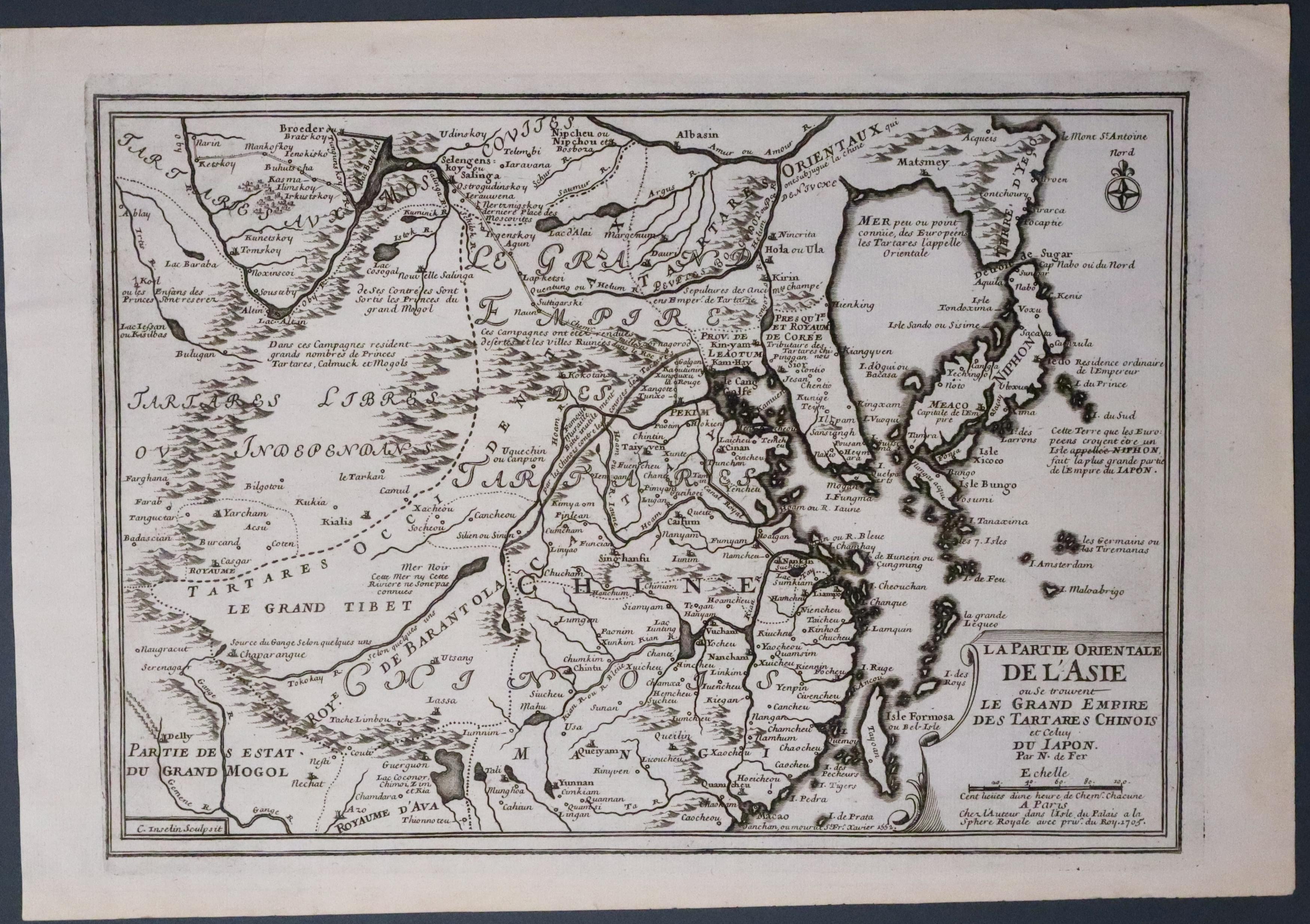China and Japan, Nicolas de Fer 1705