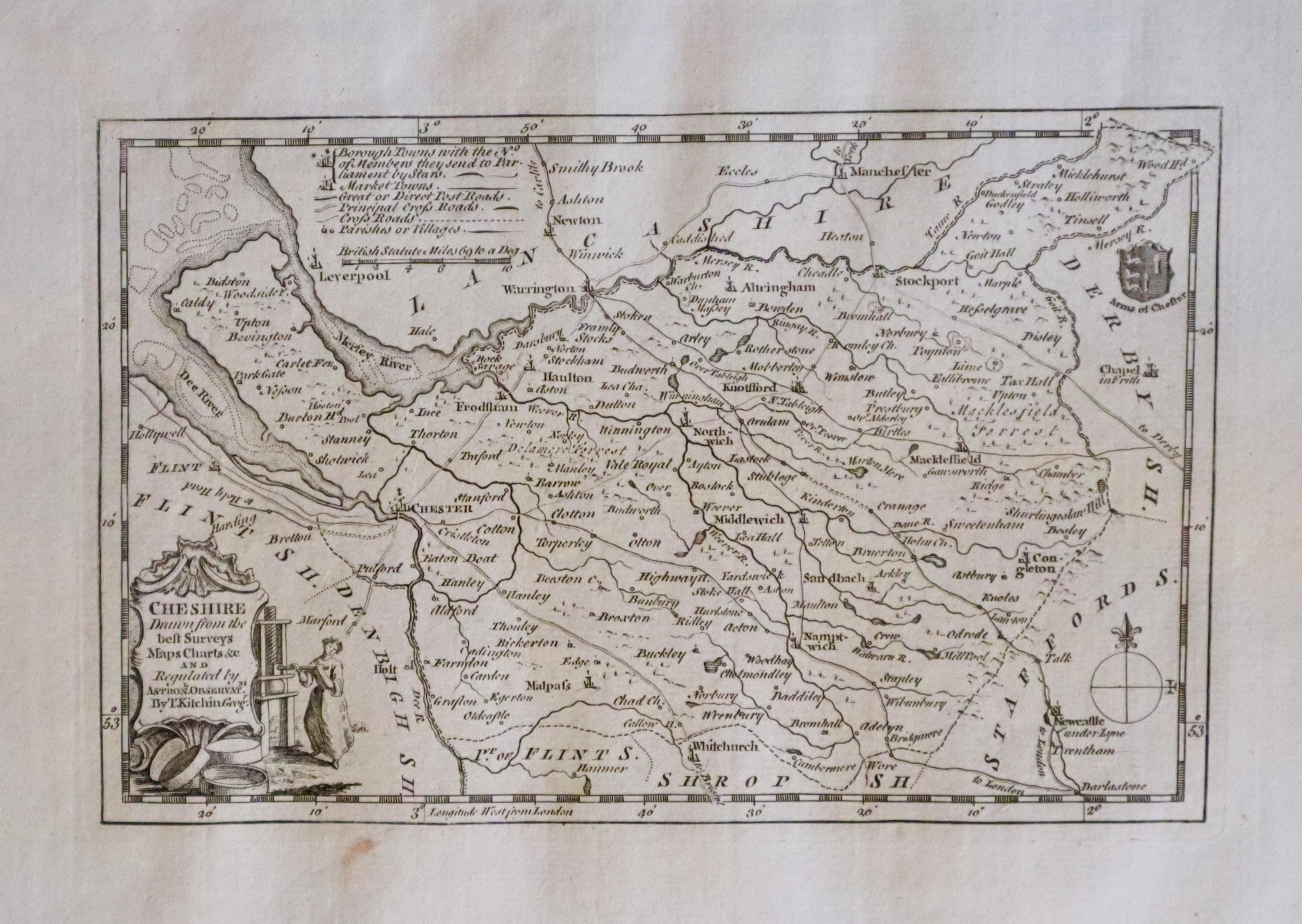 Cheshire, Thomas Kitchin c.1786