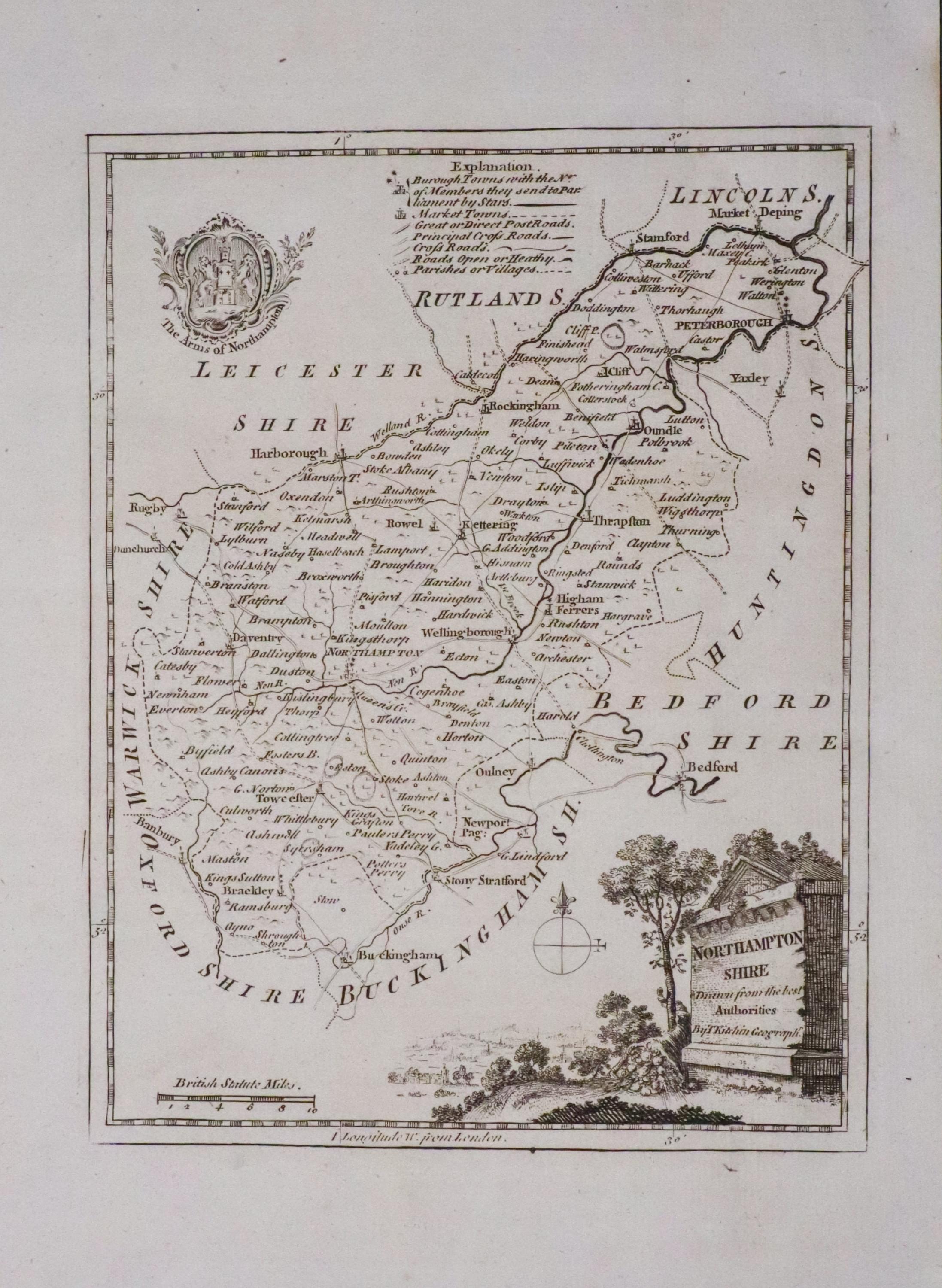 Northamptonshire Thomas Kitchin c.1786