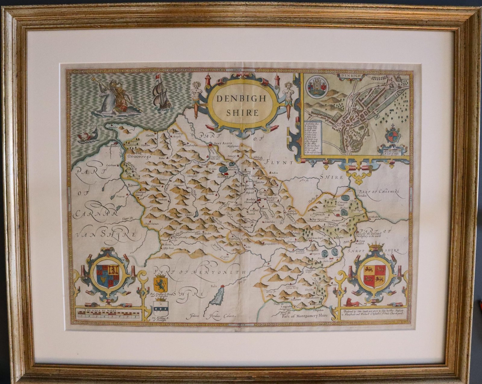 Denbighshire, John Speed 1676