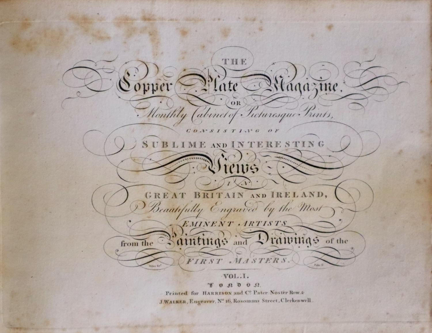 Copper Plate Magazine Title Page