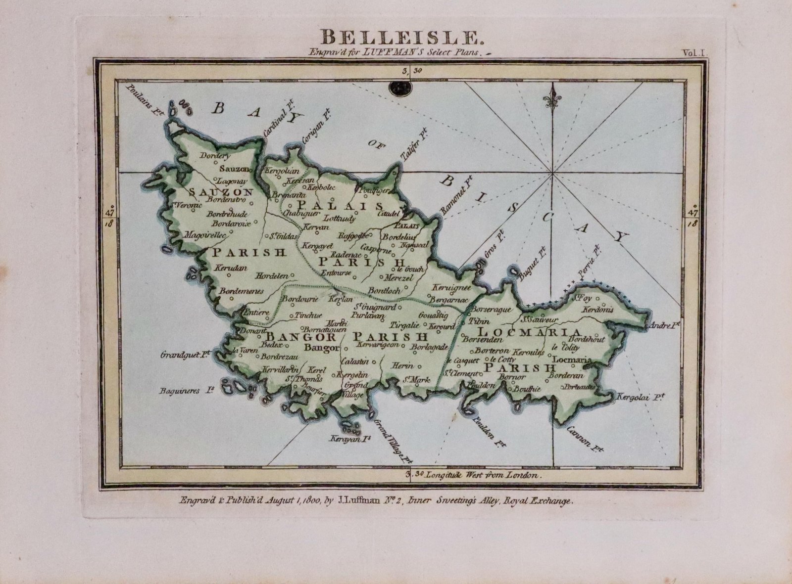 Belle Isle, Britannt by John Luffman 1804
