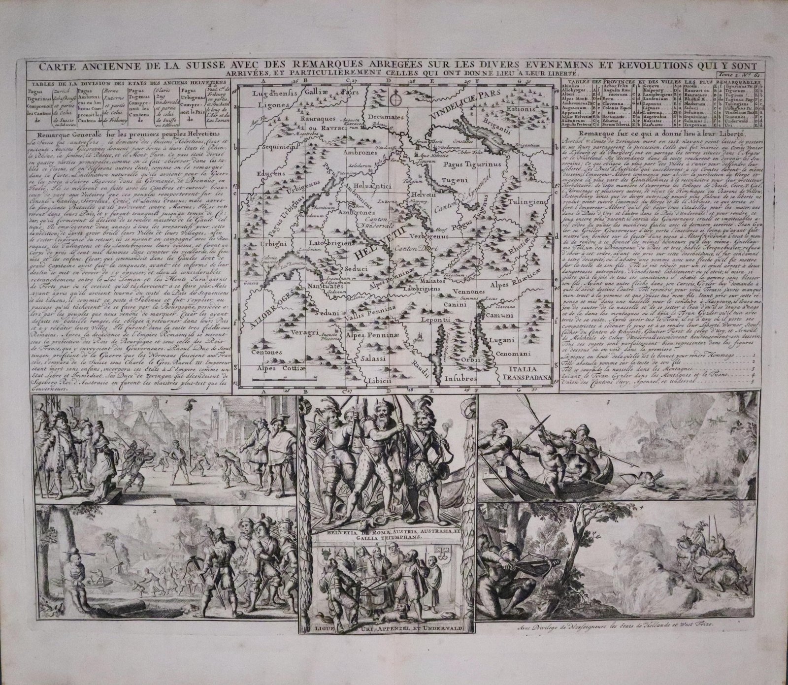 Ancient Switzerland, Henri Chatelain 1708