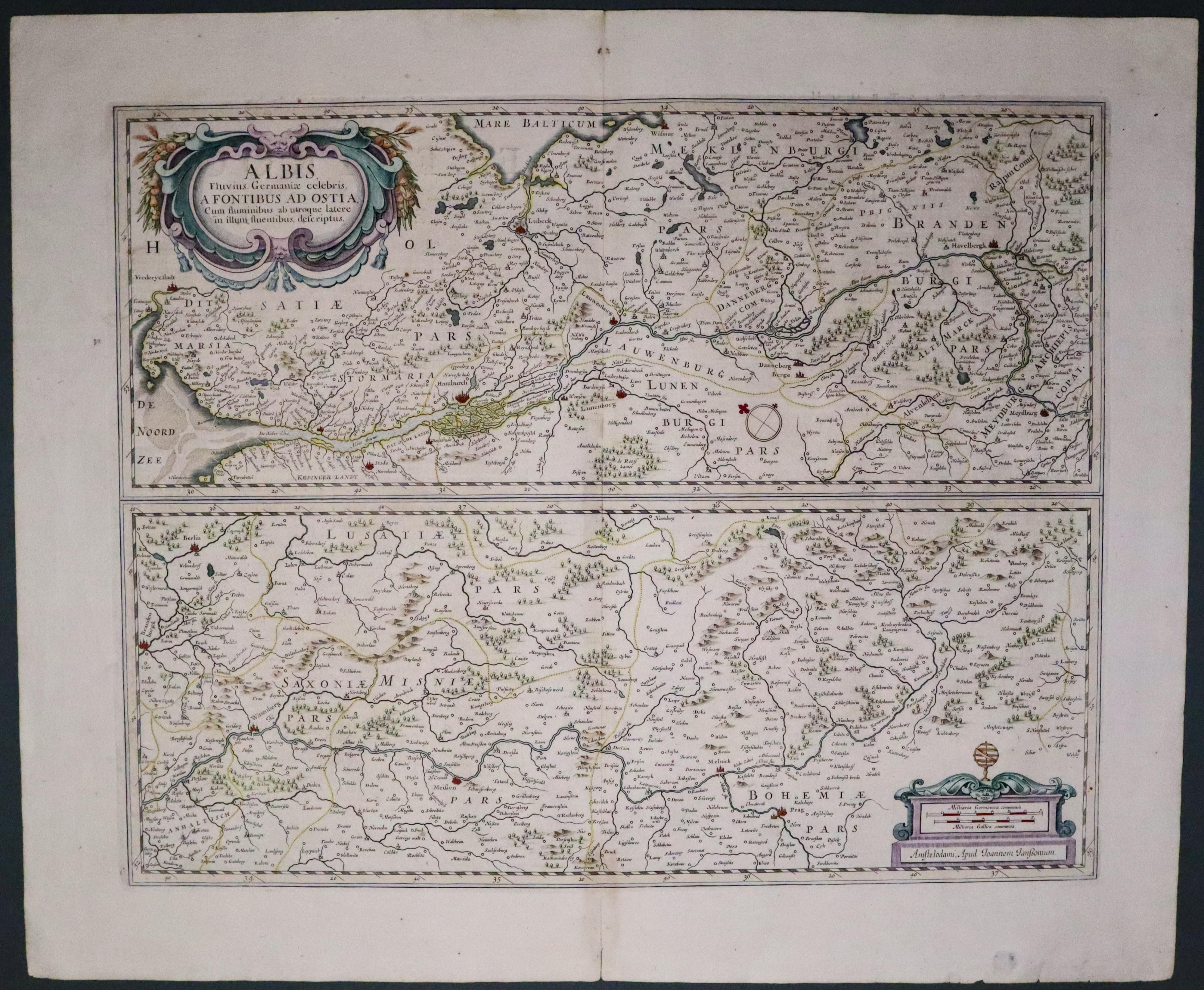 The River Elbe, Jan Jansson 1647