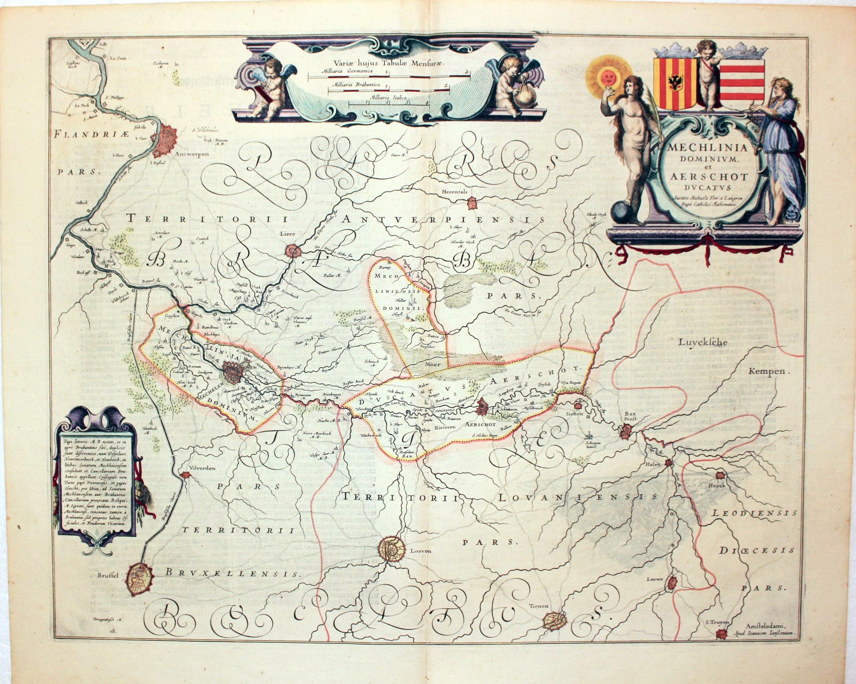 Mechelen & Aarschot, Jan Jansson, 1647  Mechelen & Aarschot, Jan Jansson, 1647