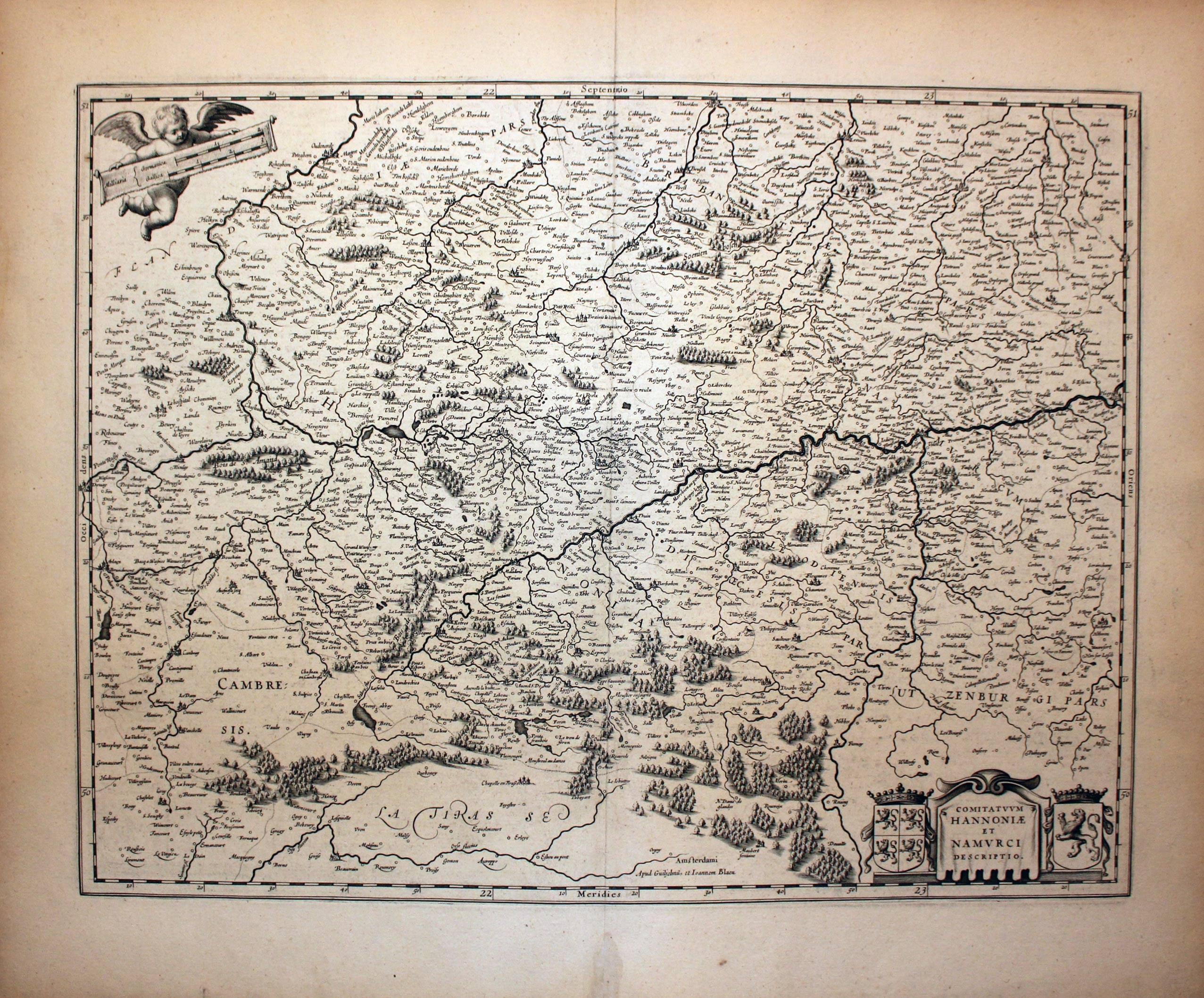 Hainaut and Namur, Willem and Joan Blaeu, c.1640  Hainaut and Namur, Willem and Joan Blaeu, c.1640