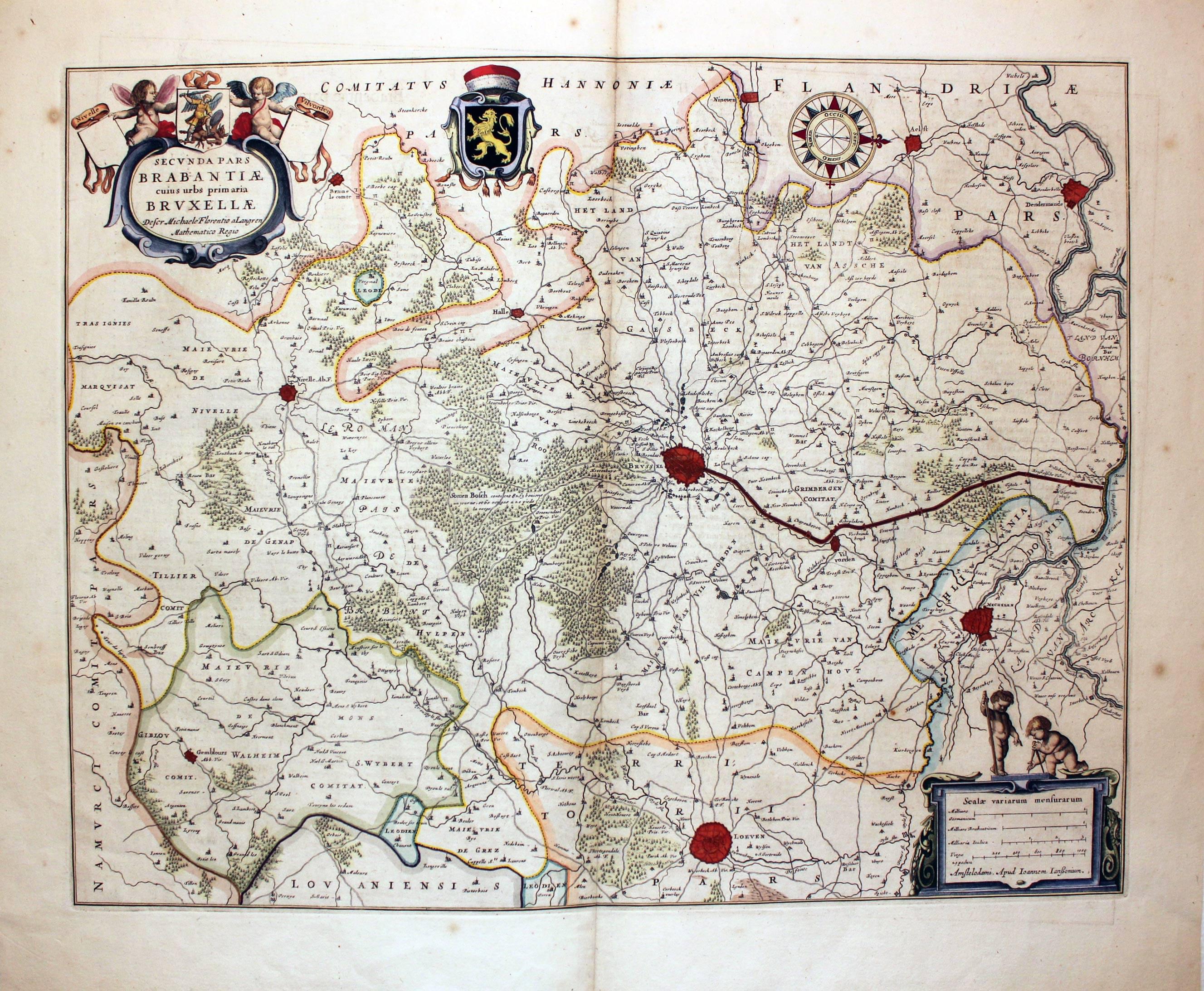 Part of Brabant, Jan Jansson, c.1647  Part of Brabant, Jan Jansson, c.1647