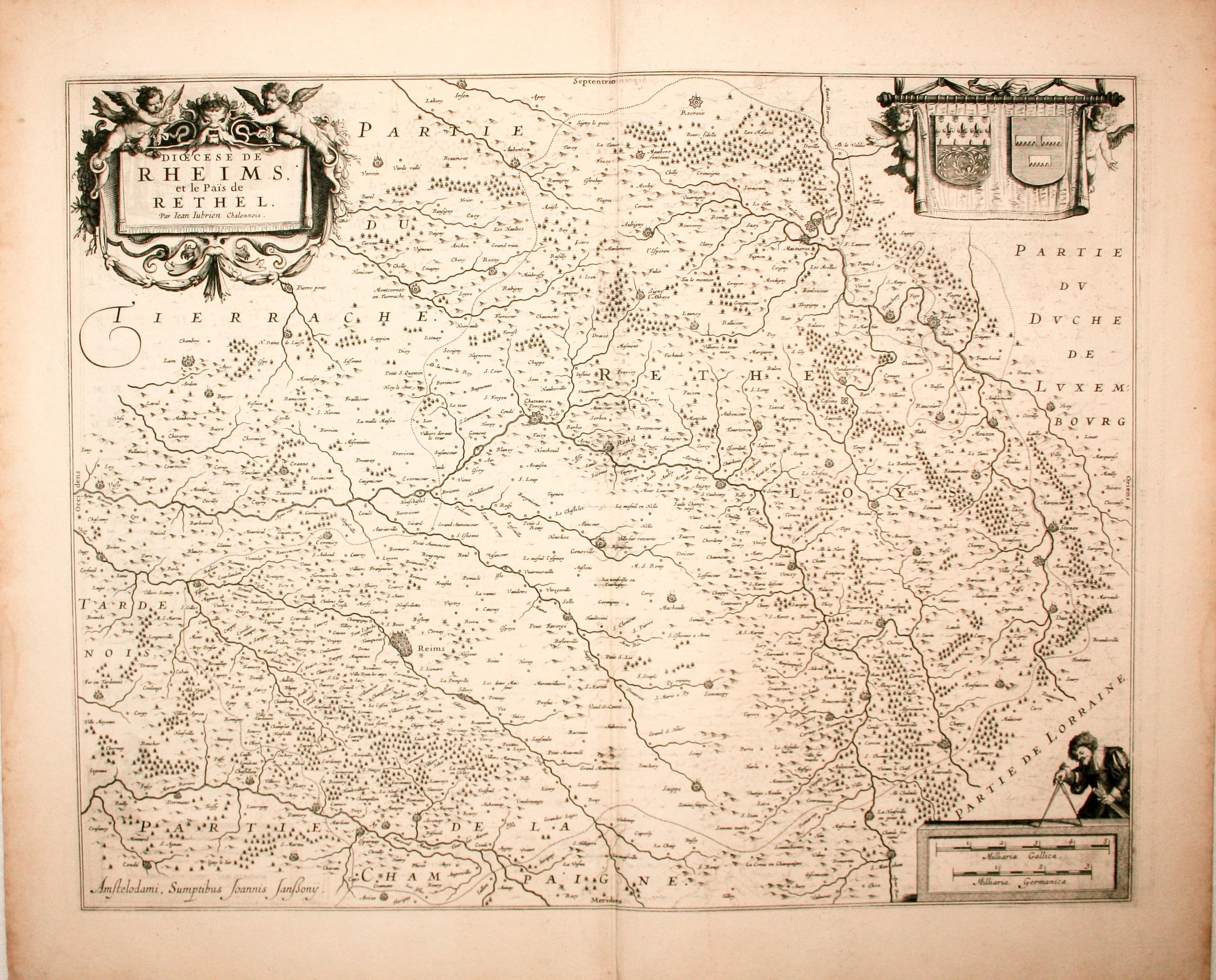 Reims and Rethel, Jan Jansson, 1647  Reims and Rethel, Jan Jansson, 1647