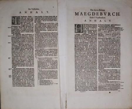 Dutch text for Magdeburg, Jan Jansson, 1647