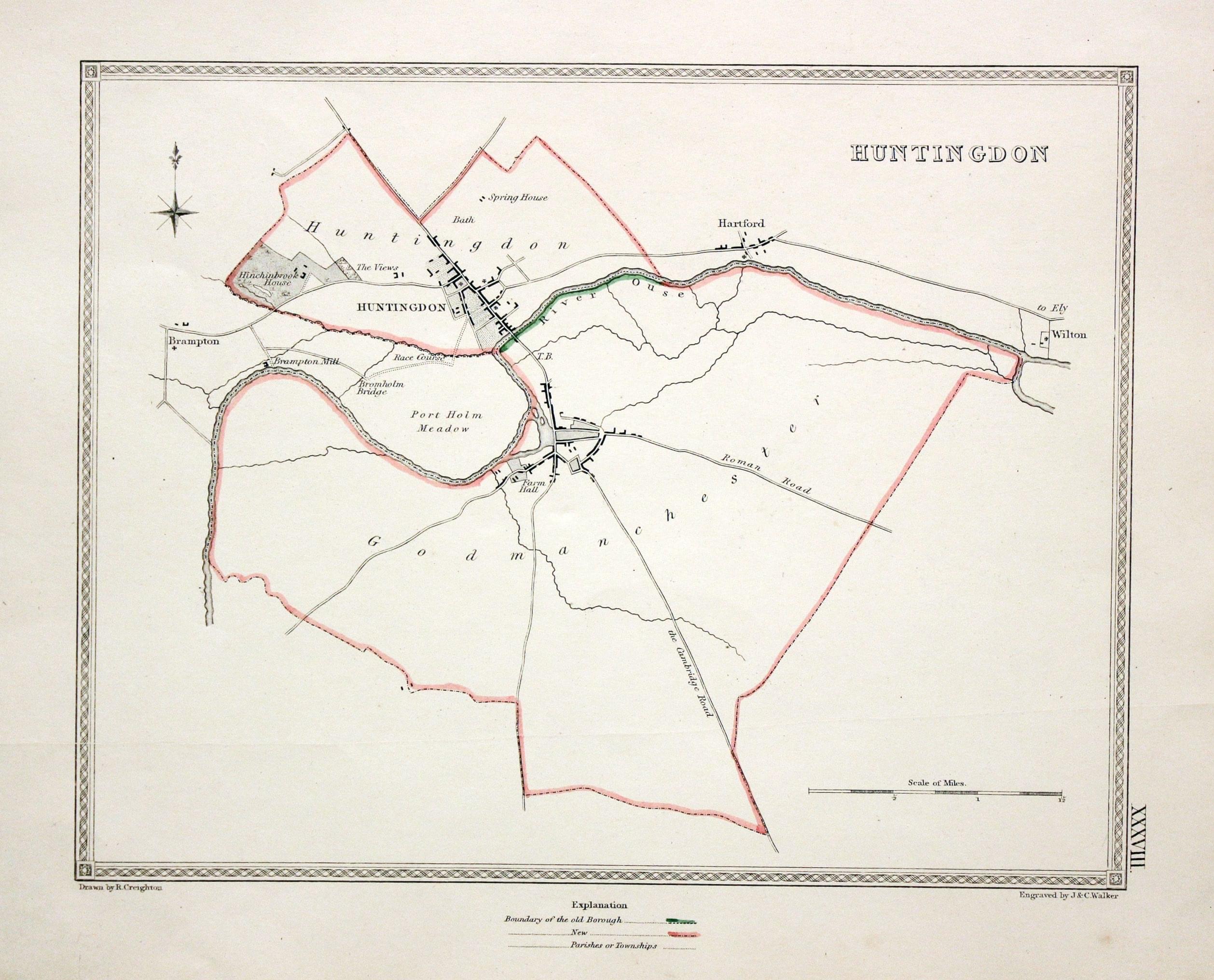 Huntingdon, Samuel Lewis, c.1835  Huntingdon, Samuel Lewis, c.1835
