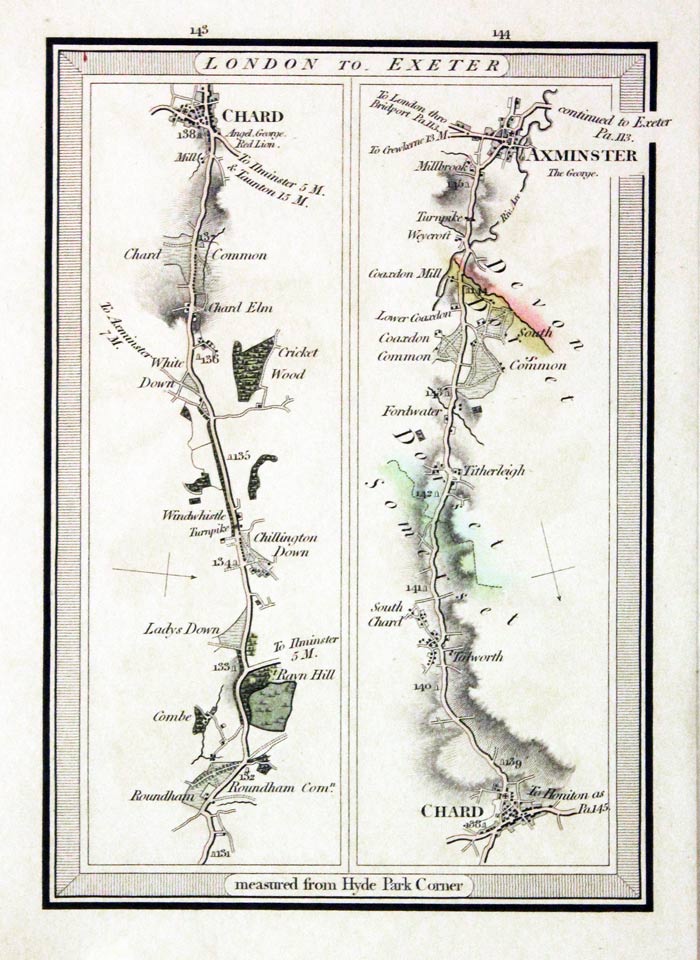 Edward Mogg road map London to Exeter